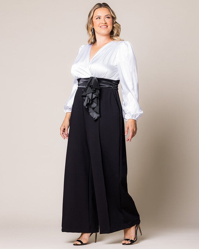 Refined Satin Jumpsuit, Black Tie Affair, alternate image number null