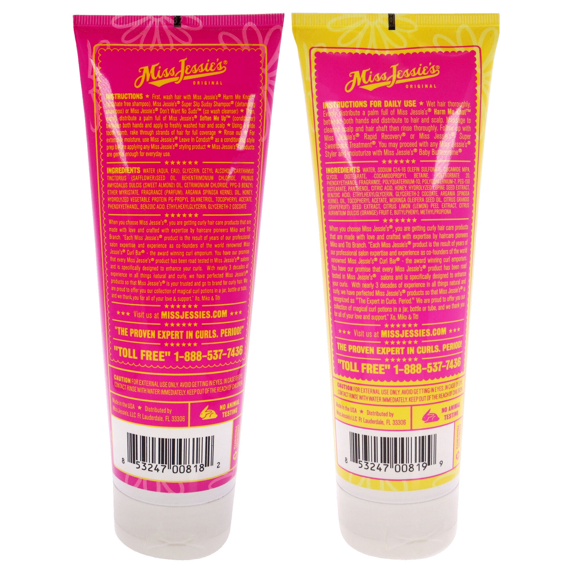 Harm Me Knot and Soften Me Up Kit by Miss Jessies for Unisex - 2 Pc Kit 8.5oz Shampoo, 8.5oz Conditioner, See Description, alternate image number 2