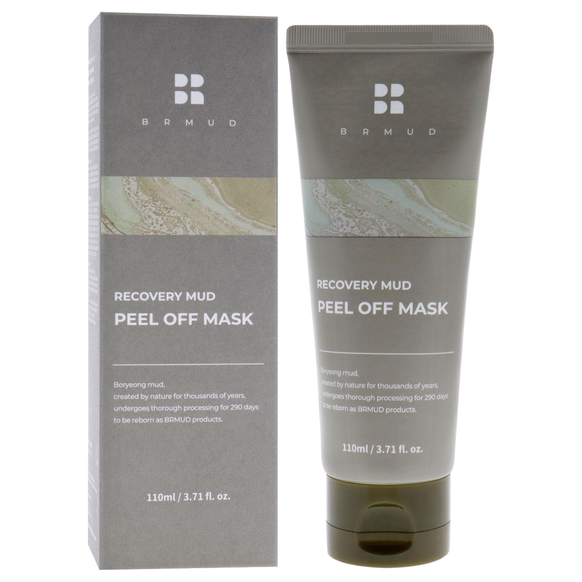 Recovery Mud Peel Off Mask by Brmud for Unisex - 3.71 oz Mask, Black, alternate image number 2