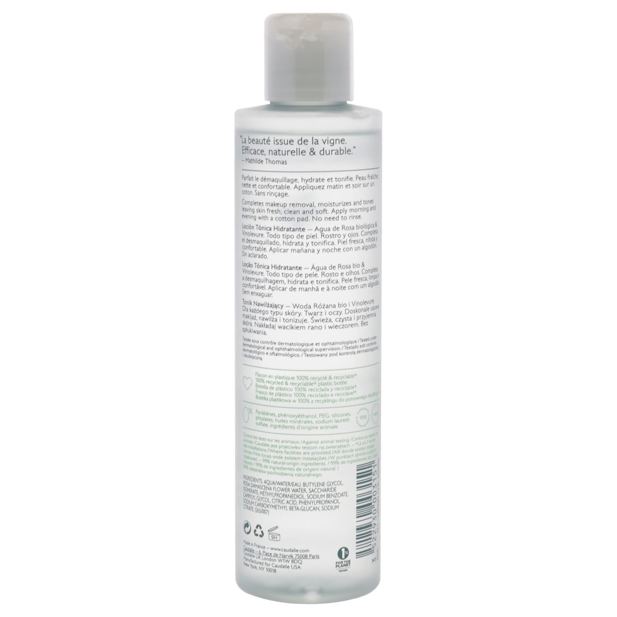 Lotion Tonique Hydratante by Caudalie for Women - 6.7 oz Toner, , alternate image number 4