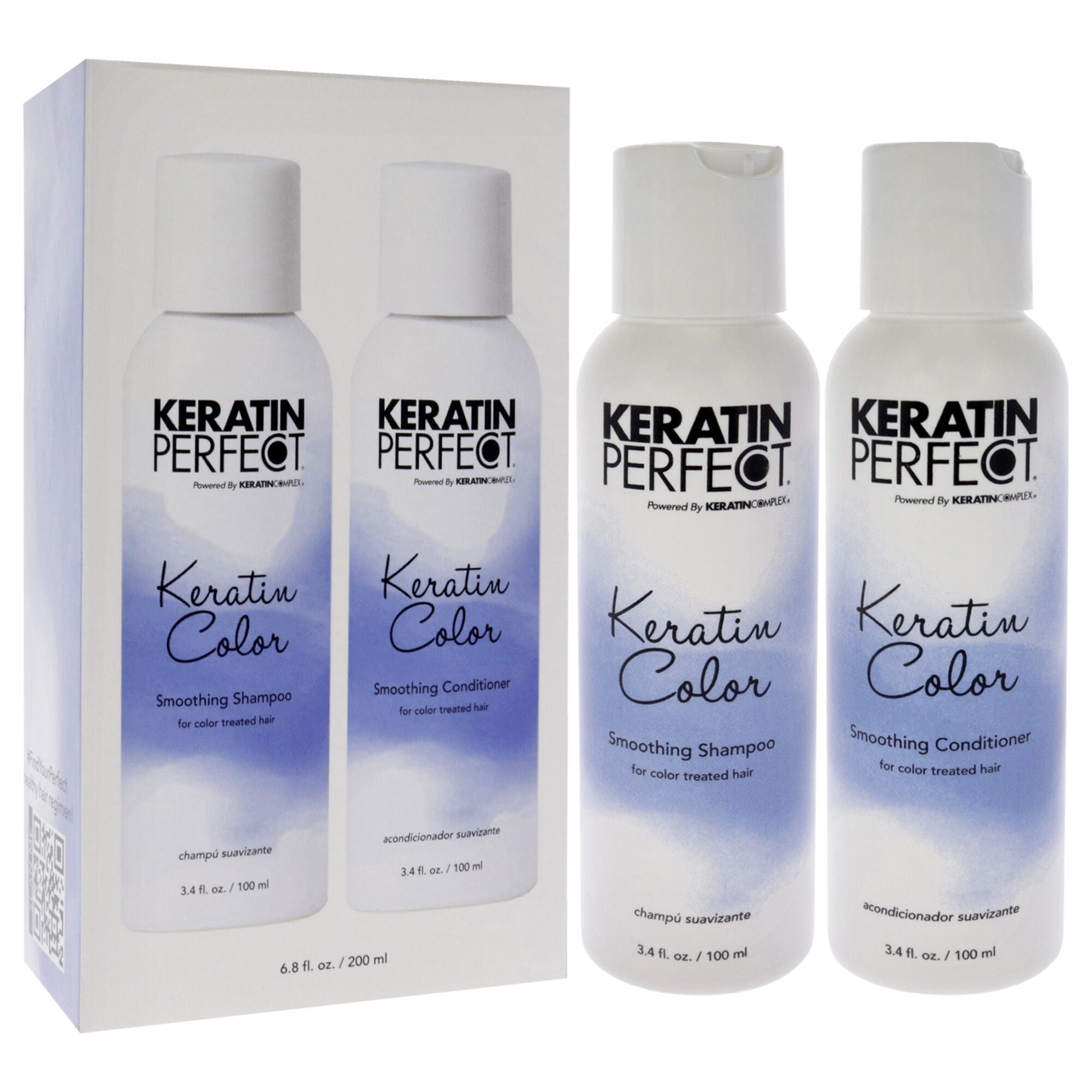 Keratin Color Duo by Keratin Perfect for Unisex - 2 Pc 3.4oz Shampoo, 3.4oz Conditioner, See Description, alternate image number 2