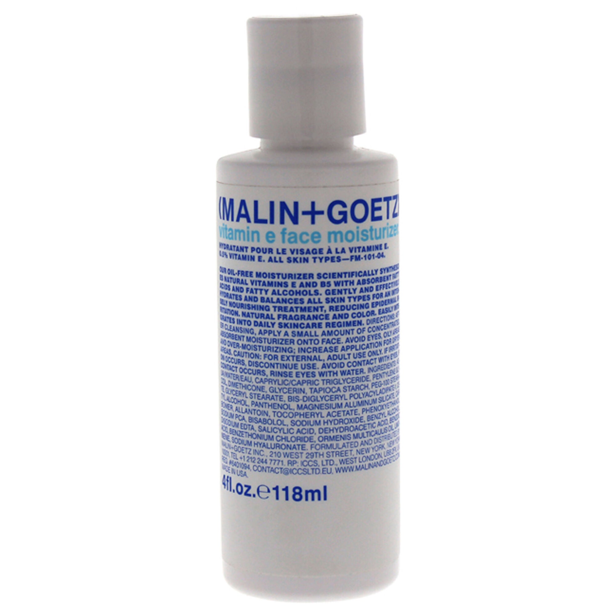 Vitamin E Face Moisturizer by Malin + Goetz for Men - 4 oz Moisturizer, See Description, hi-res image number 0