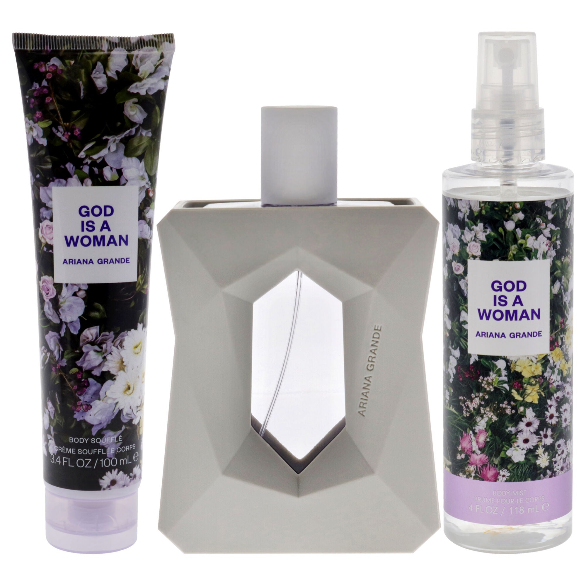 God Is A Woman by Ariana Grande for Women - 3 Pc Gift Set 3.4oz EDP Spray, 4oz Body Mist, 3.4oz Body Souffle, See Description, alternate image number 4