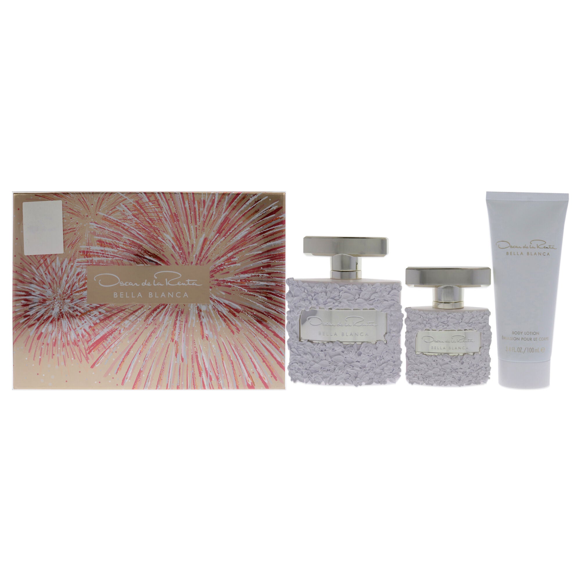 Bella Blanca by Oscar De La Renta for Women - 3 Pc Gift Set 3.4oz EDP Spray, 3.4oz Body Lotion, 1oz EDP Spray, , alternate image number 4