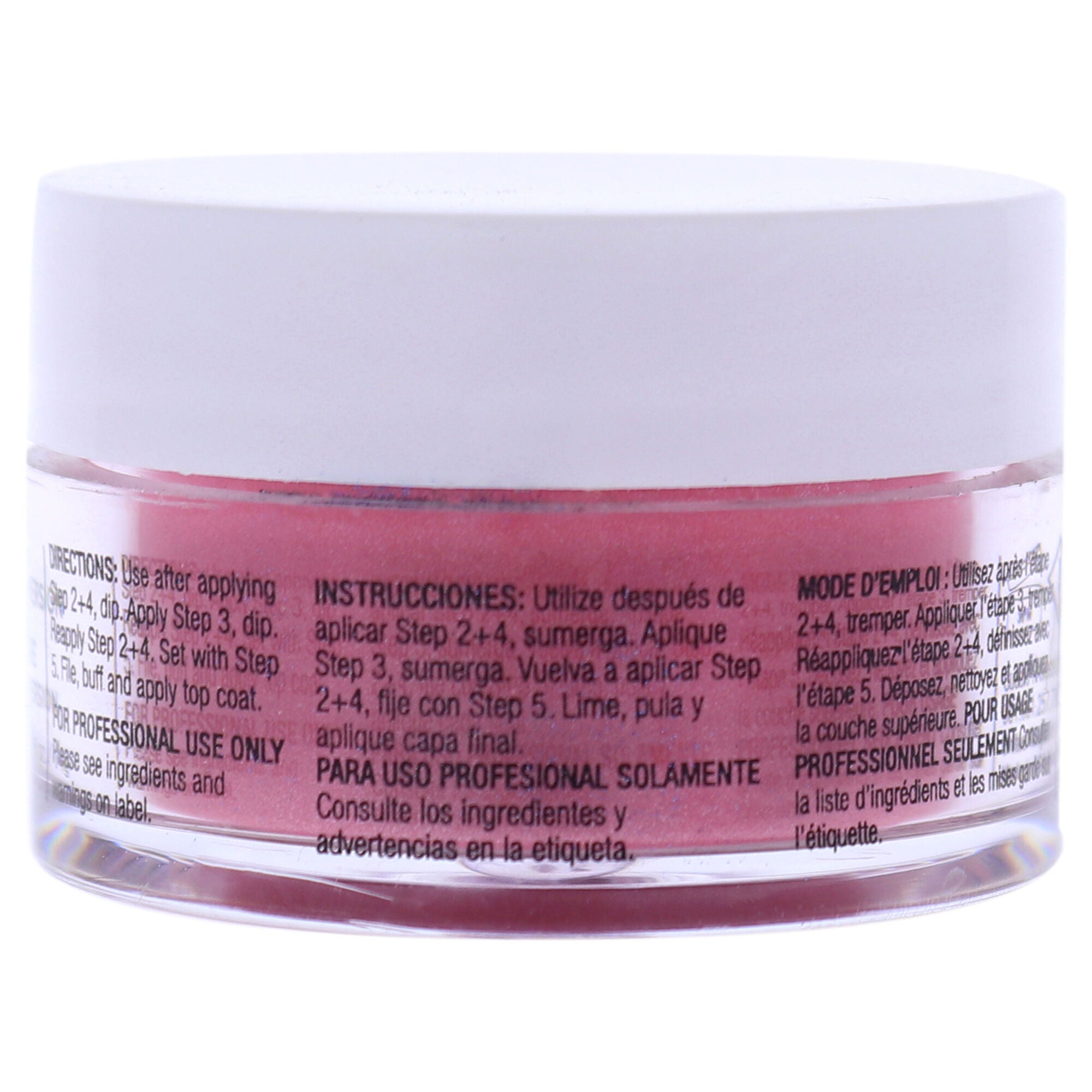 Pro Powder Polish Nail Colour Dip System - Rose with Rainbow Mica by Cuccio Colour for Women - 0.5 oz Nail Powder, See Description, alternate image number 1