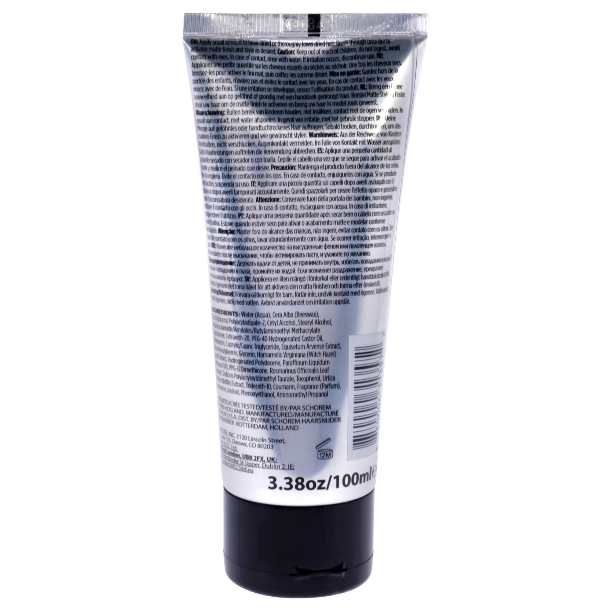 Matte Styling Paste by Reuzel for Men - 3.38 oz Paste, See Description, alternate image number 2