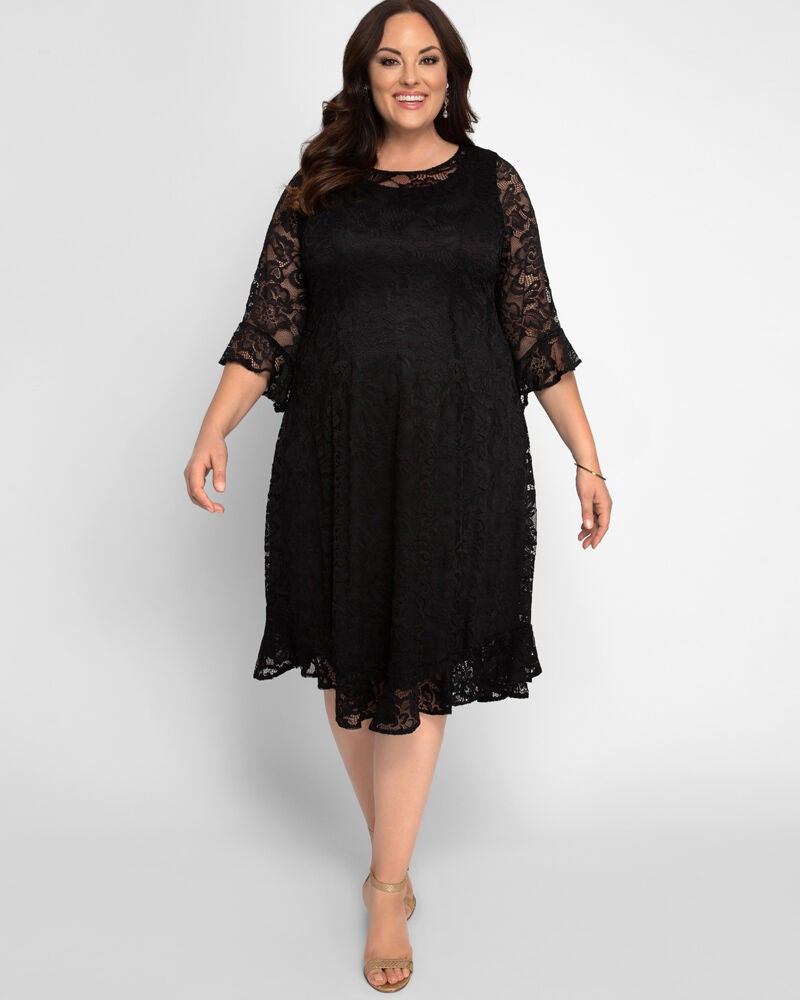 Livi Lace Dress, Onyx, alternate image number 1