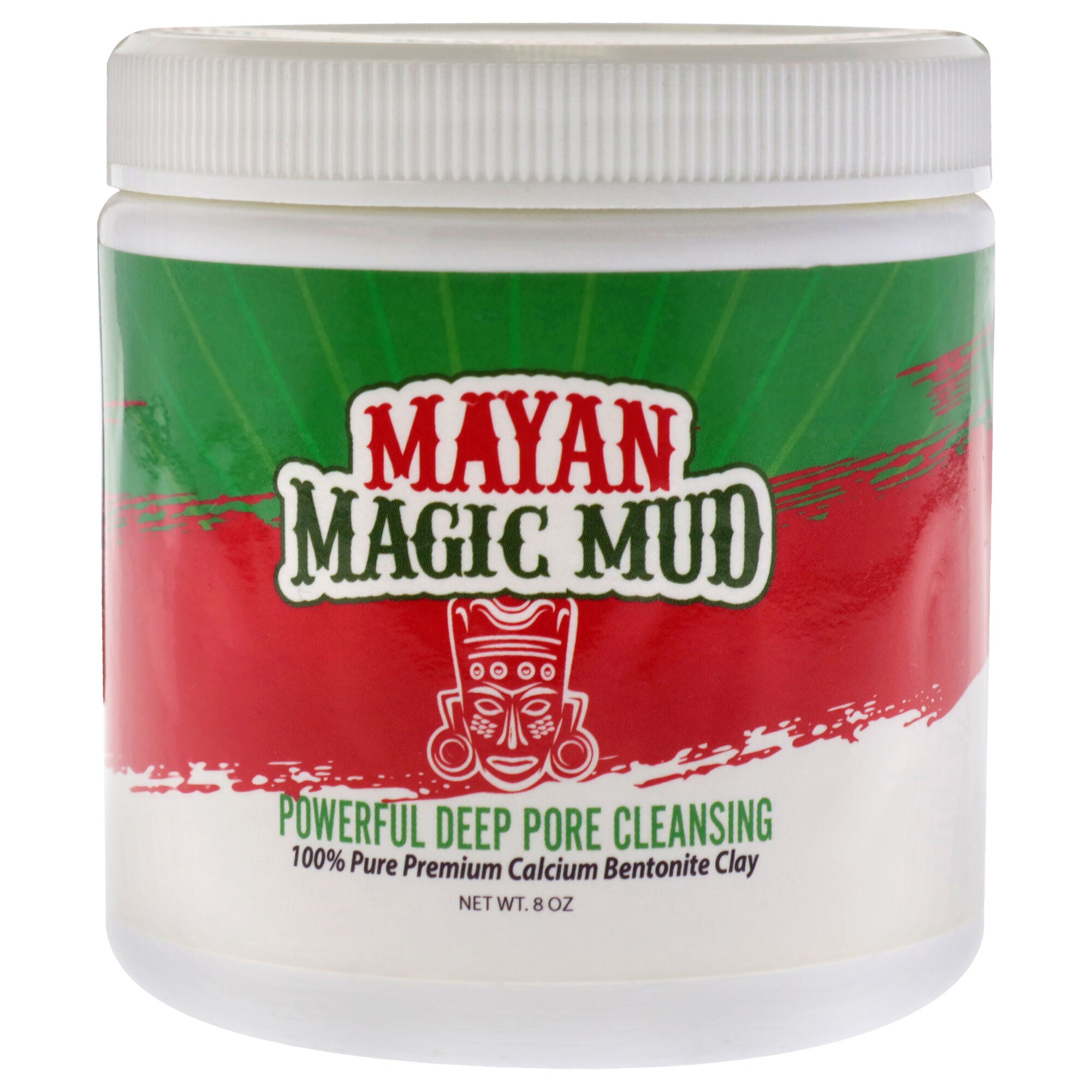 Powerful Deep Pore Cleansing Calcium Bentonite Clay by Mayan Magic Mud for Unisex - 8 oz Cleanser, See Description, hi-res image number 0