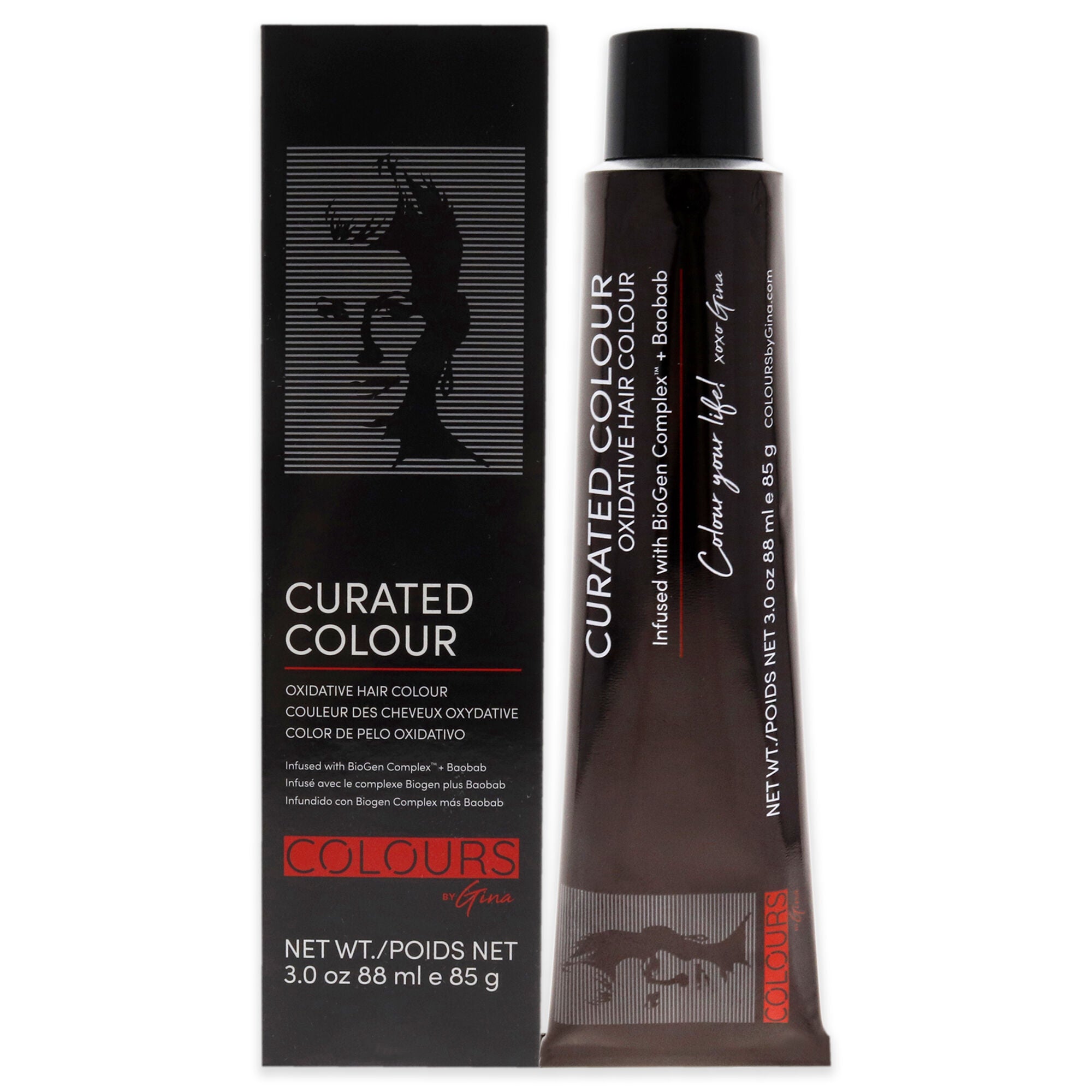 Curated Colour - 5.22-5VV Intense Light Violet Brown by Colours By Gina for Unisex - 3 oz Hair Color, See Description, hi-res image number 0