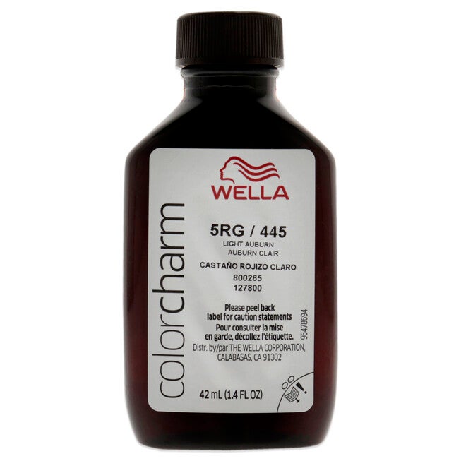 Color Charm Permanent Liquid Hair Color - 445 5RG Light Auburn by Wella for Unisex - 1.42 oz Hair Color, NA, alternate image number null