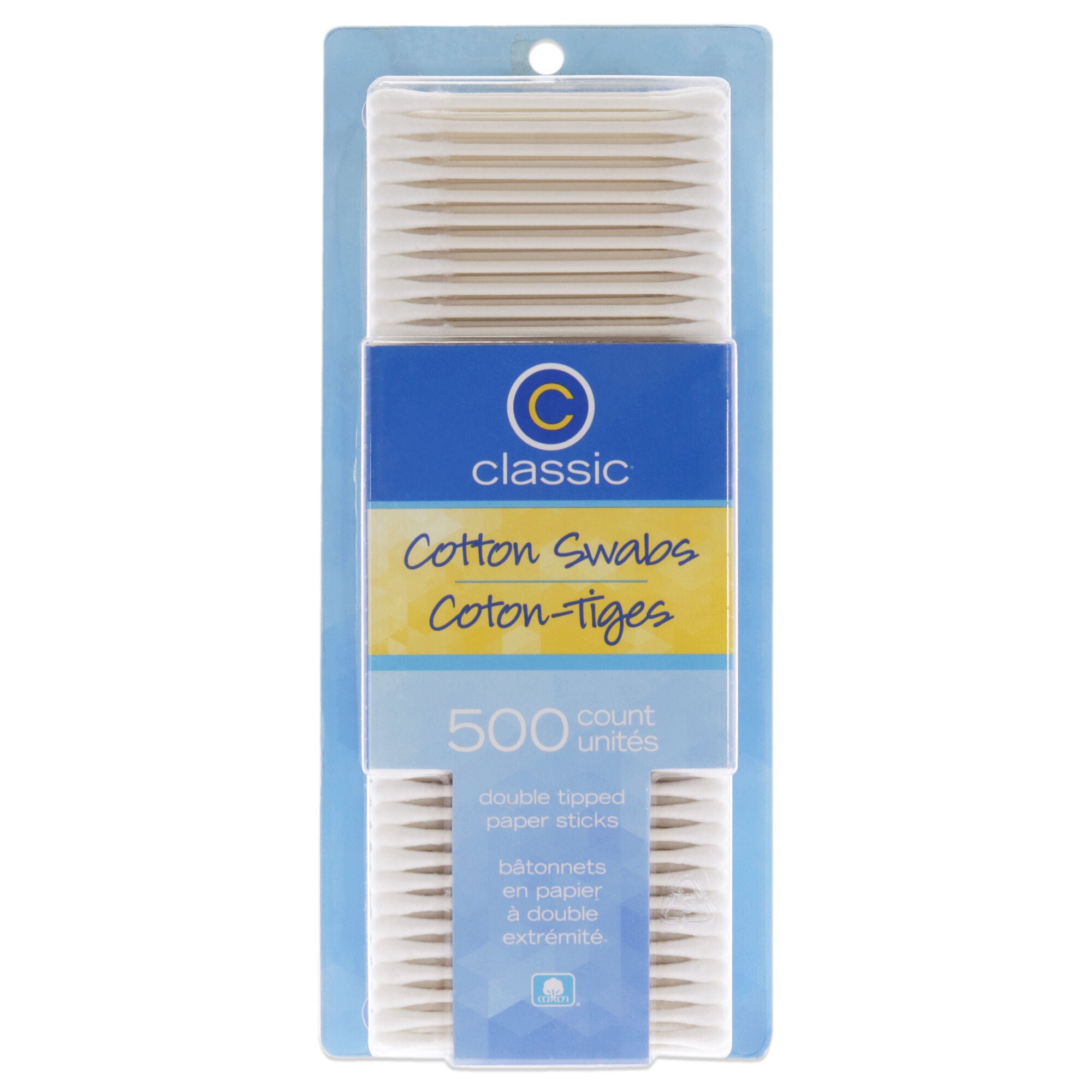 Cotton Swabs by Classic for Unisex - 500 Pc Swabs, See Description, hi-res image number 0