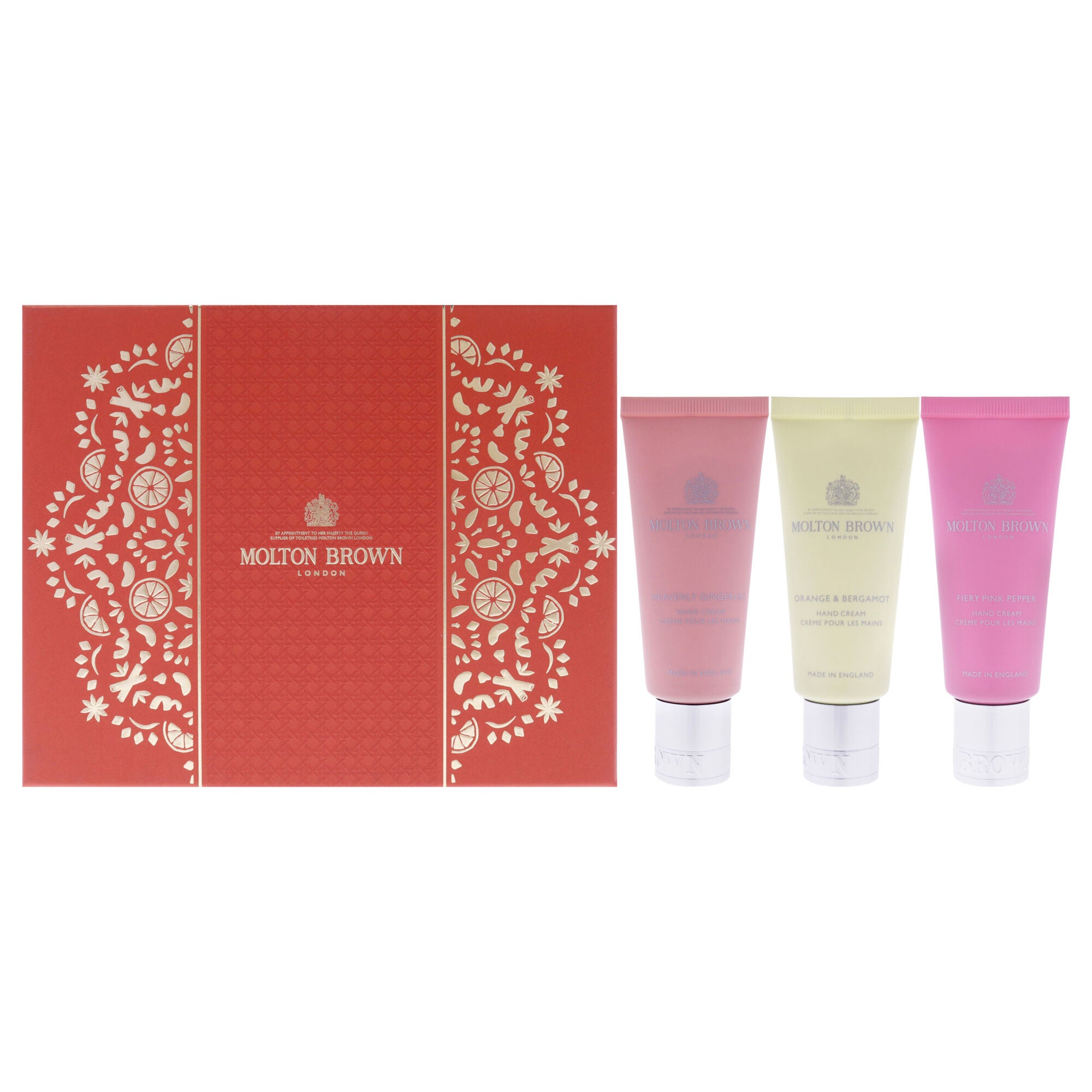 Floral and Spicy Hand Care Set by Molton Brown for Unisex - 3 Pc Gift Set, See Description, hi-res image number 0