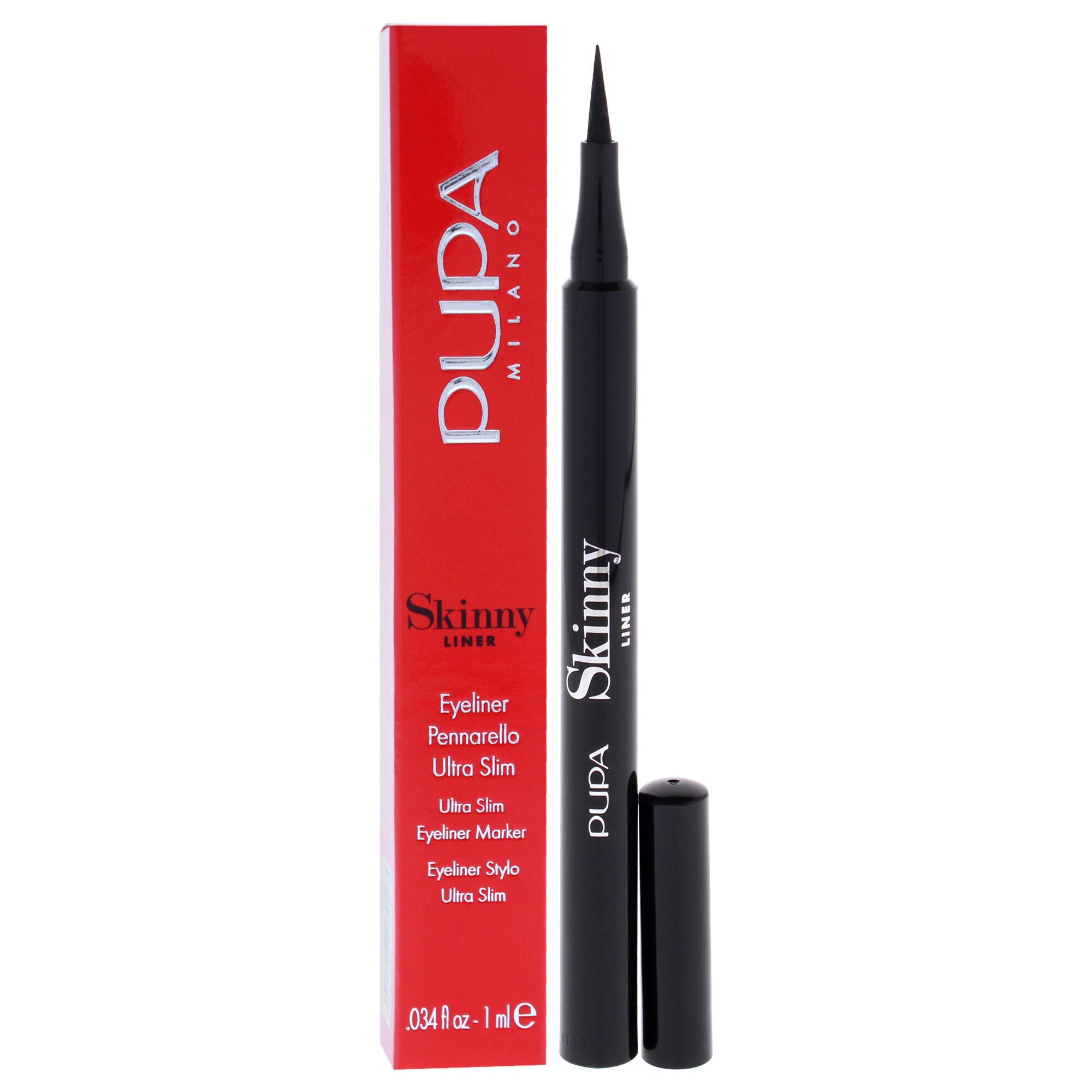 Skinny Liner - 001 Extra Black by Pupa Milano for Women - 0.034 oz Eyeliner, See Description, alternate image number 1