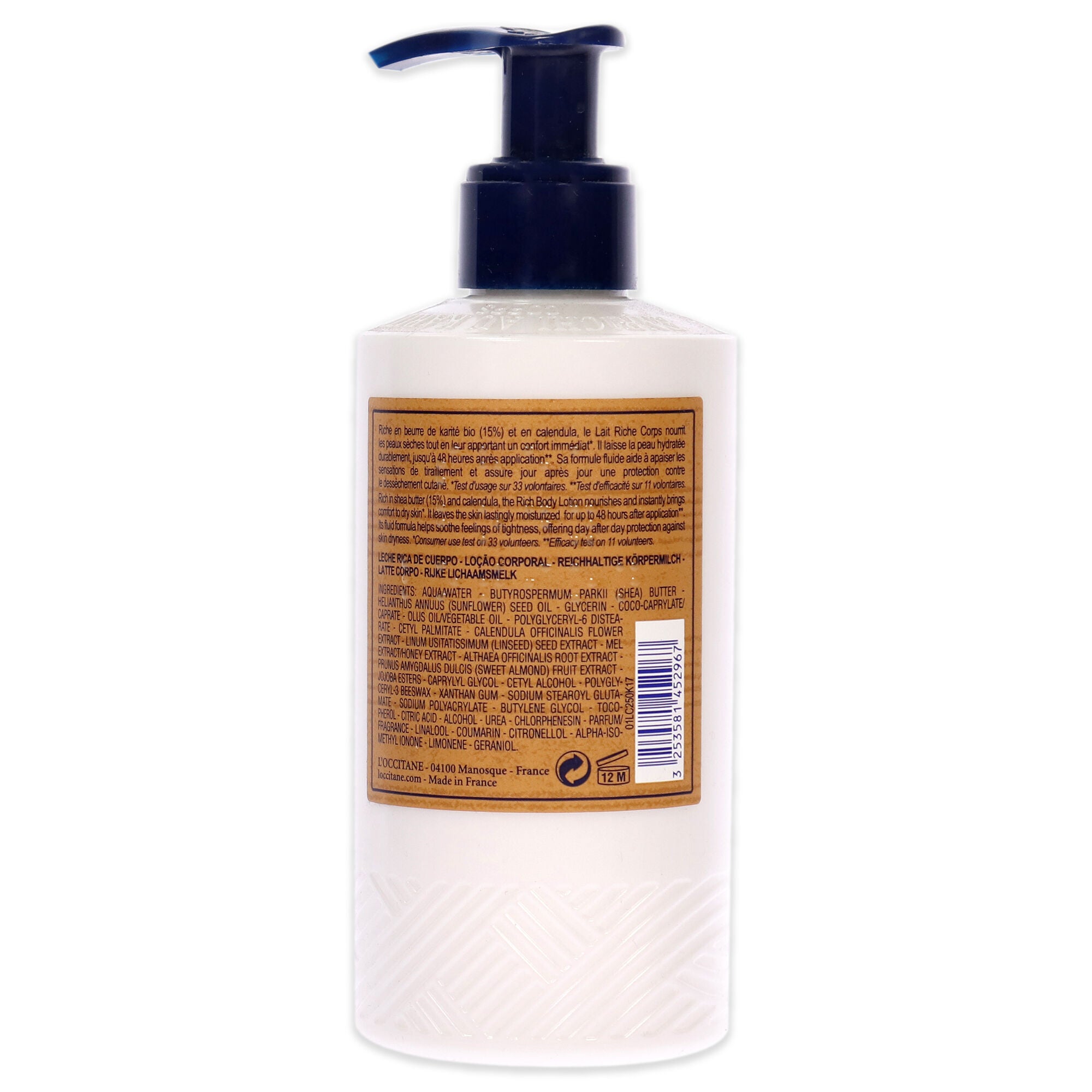 Shea Butter Rich Body Lotion by LOccitane for Unisex - 8.4 oz Body Lotion, See Description, alternate image number 2