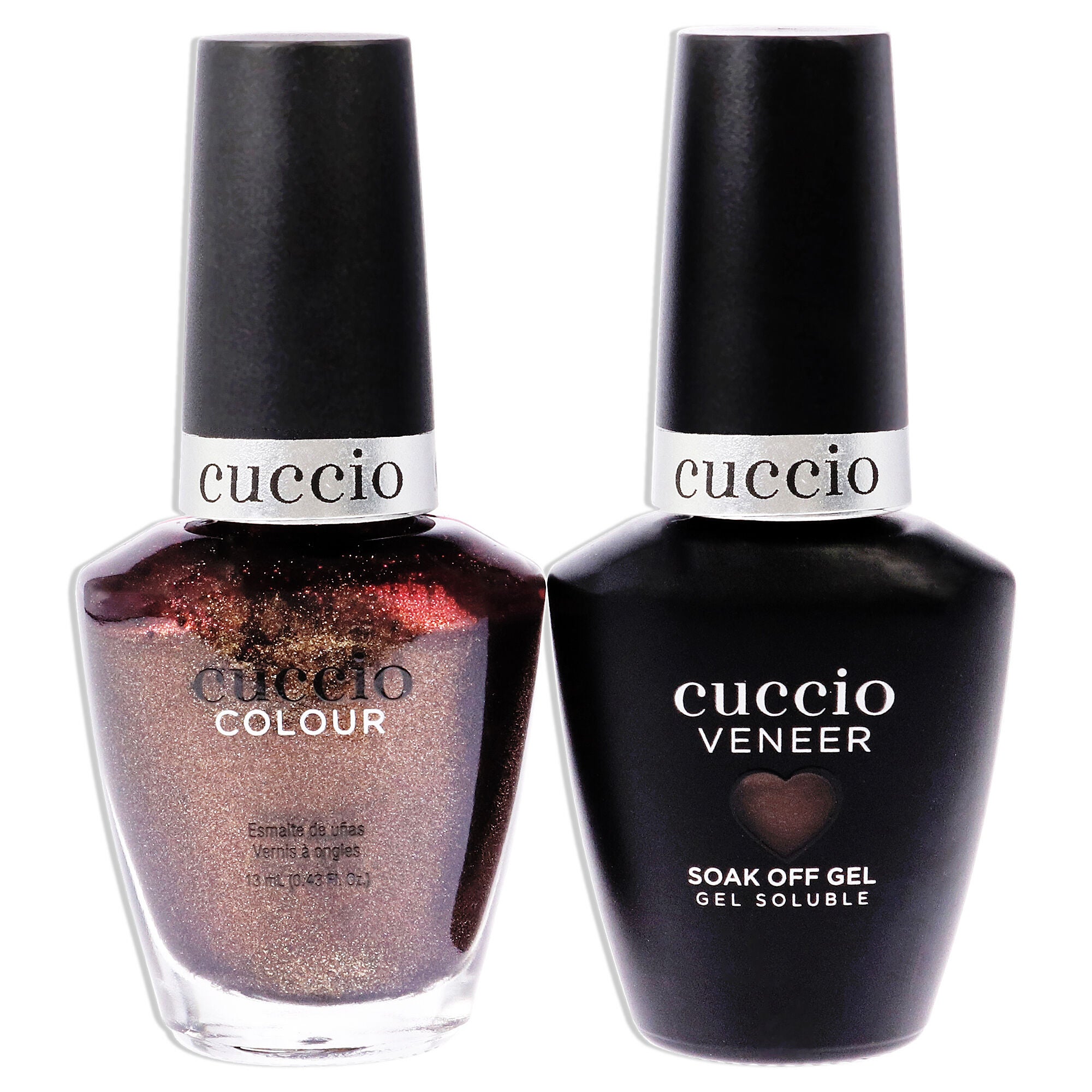 Match Makers Set - Brownie Points by Cuccio Colour for Women - 2 Pc 0.44oz Veneer Soak Of Gel Nail Polish, 0.43oz Colour Nail Polish, , alternate image number 3