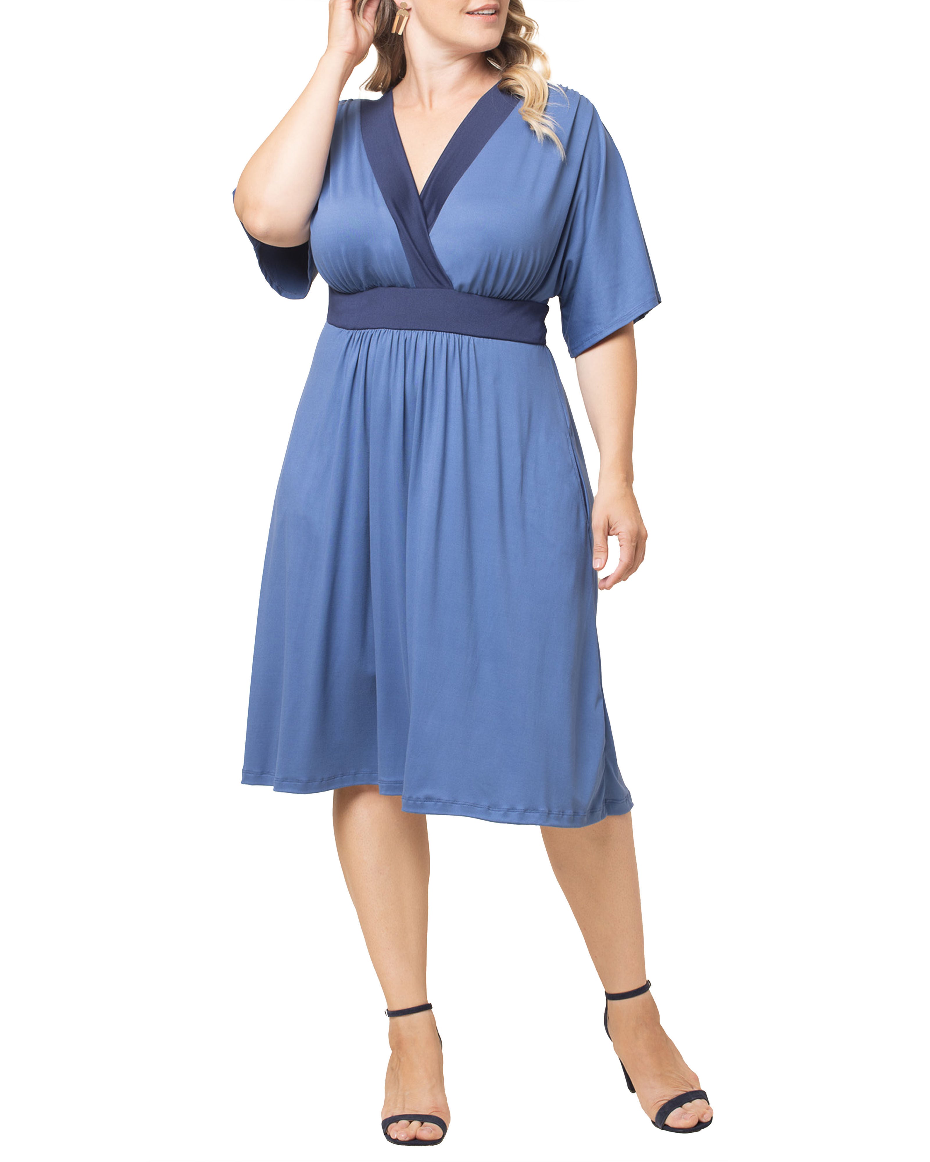 color block fitted dress Strapless Color Block Knit Dress – Clothe Boutique main image 0