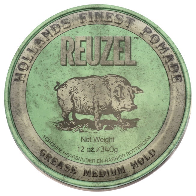 Green Grease Medium Hold Pomade by Reuzel for Men - 12 oz Pomade, See Description, hi-res image number 0