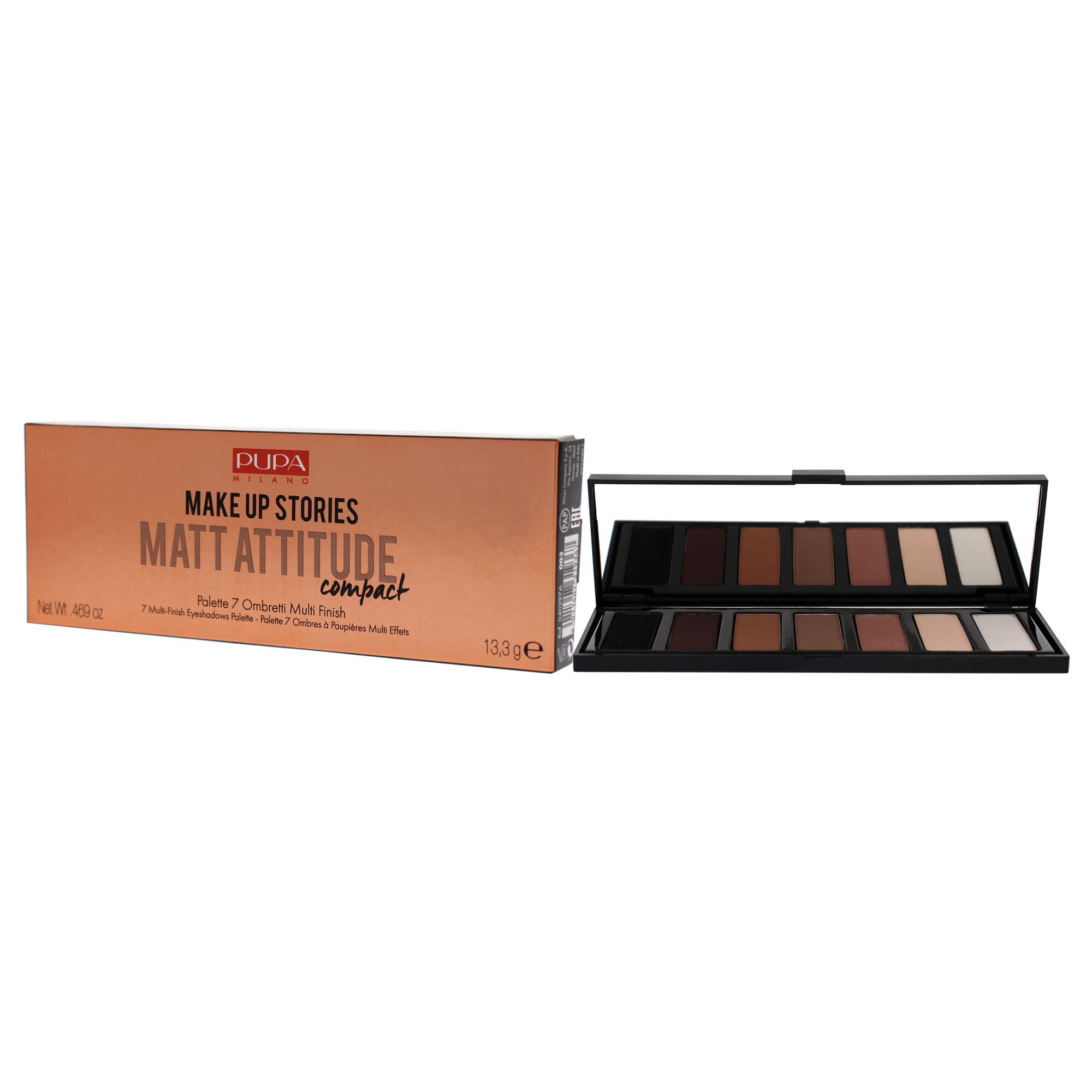 Make Up Stories Compact Palette - 003 Matt Attitude by Pupa Milano for Women - 0.469 oz Eye Shadow, See Description, alternate image number 3