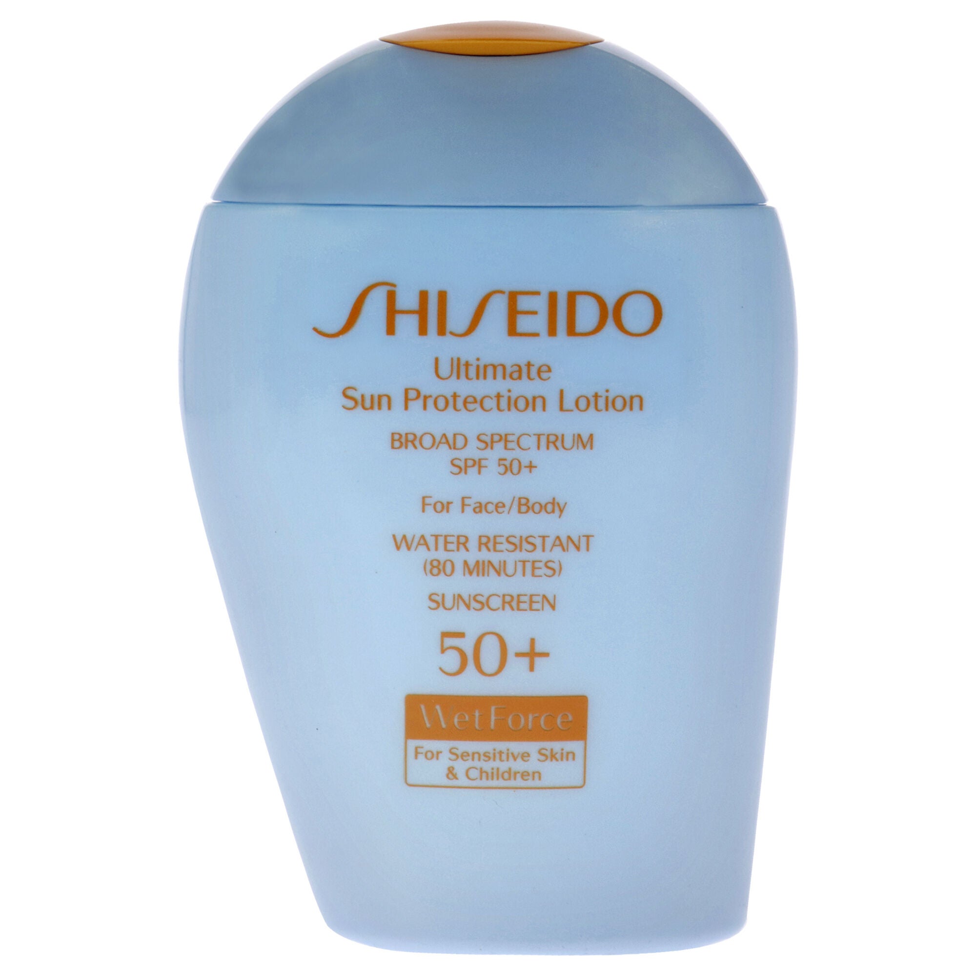 Ultimate Sun Protection Lotion WetForce SPF 50 for Sensitive Skin and Children by Shiseido for Unisex - 3.3 oz Sunscreen, See Description, alternate image number 1