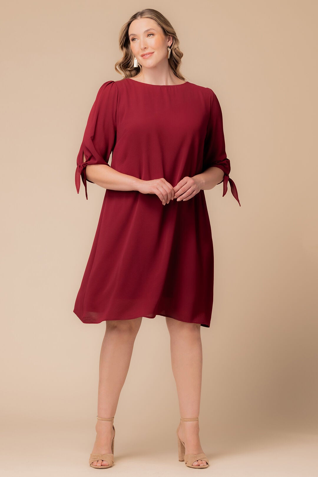 Manhattan Shift Dress, Cranberry / Raspberry, alternate image number 4