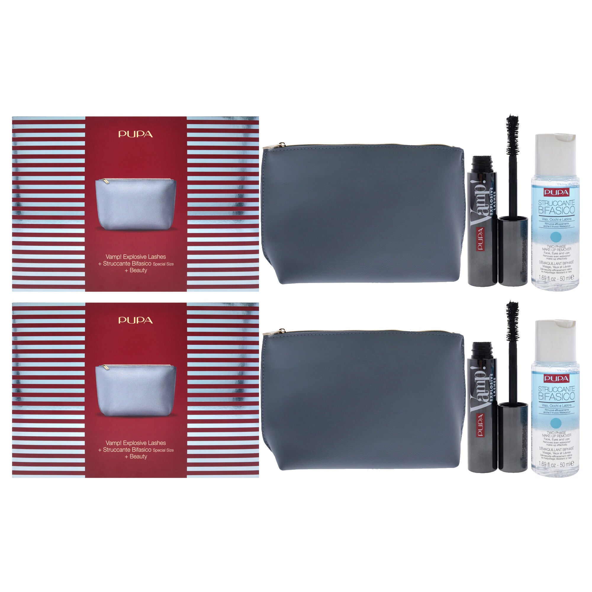 Vamp! Explosive Lashes and Two-Phase Make-Up Remover Set - Pack of 2 by Pupa Milano for Women - 3 Pc Set, See Description, hi-res image number 0