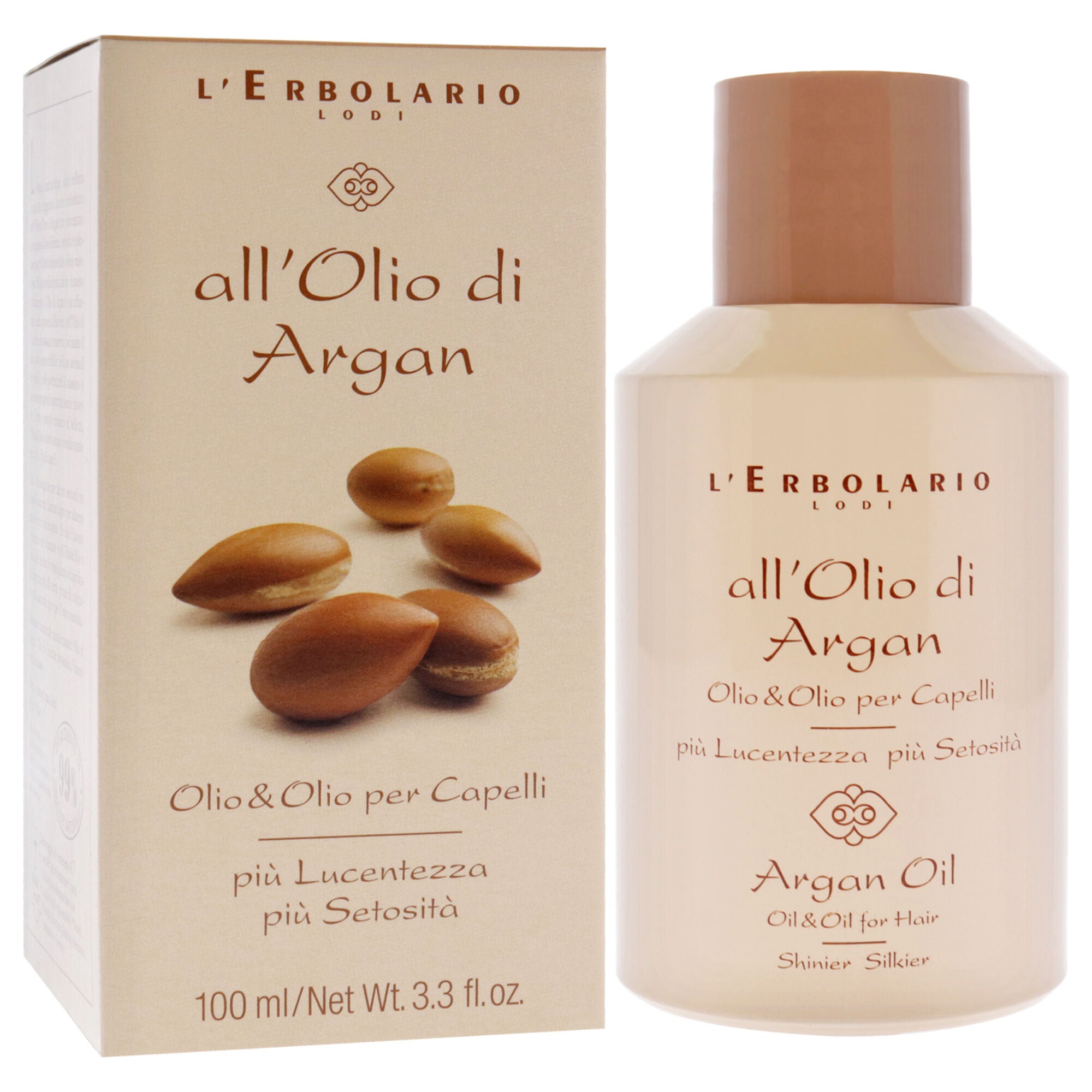 Oil for Hair - Argan Oil by LErbolario for Women - 3.3 oz Oil, See Description, alternate image number 1