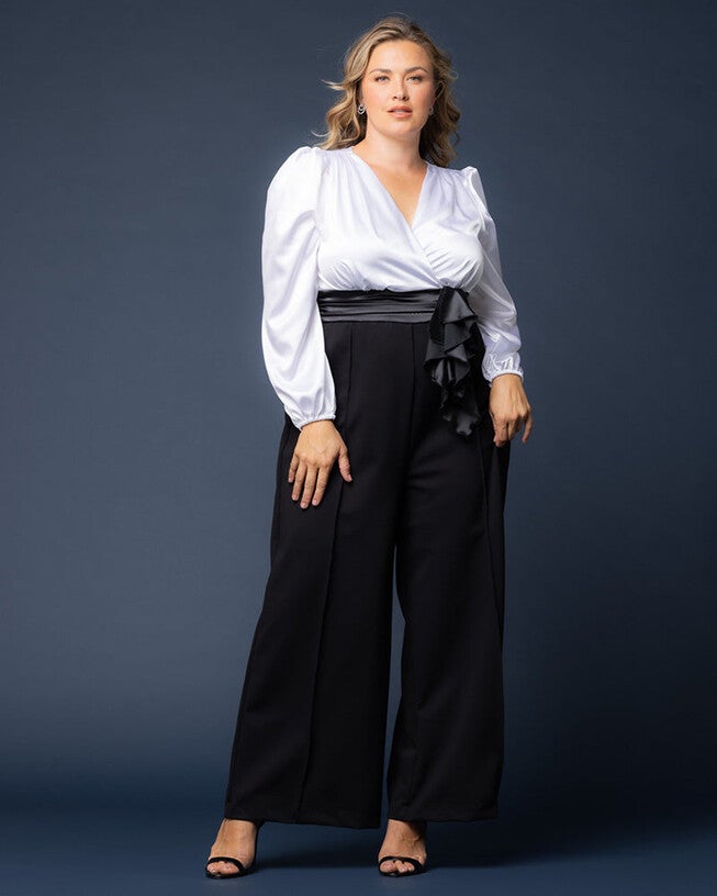 Refined Satin Jumpsuit, Black Tie Affair, hi-res image number null