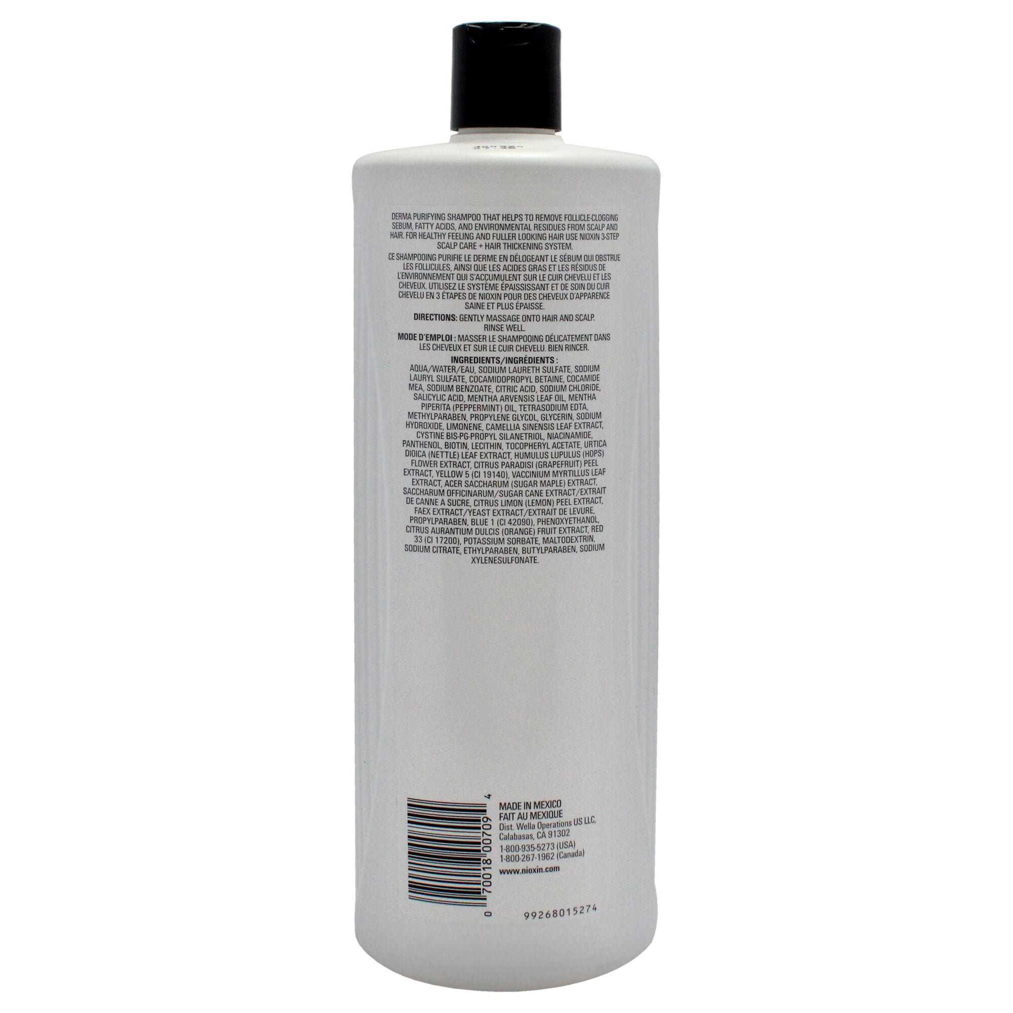 System 2 Cleanser Shampoo by Nioxin for Unisex - 33.8 oz Shampoo, See Description, alternate image number 1