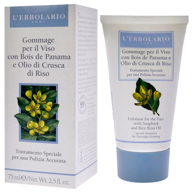 Exfoliant Soapbark - Rice Bran Oil by LErbolario for Unisex - 2.5 oz Cleanser, , alternate image number null