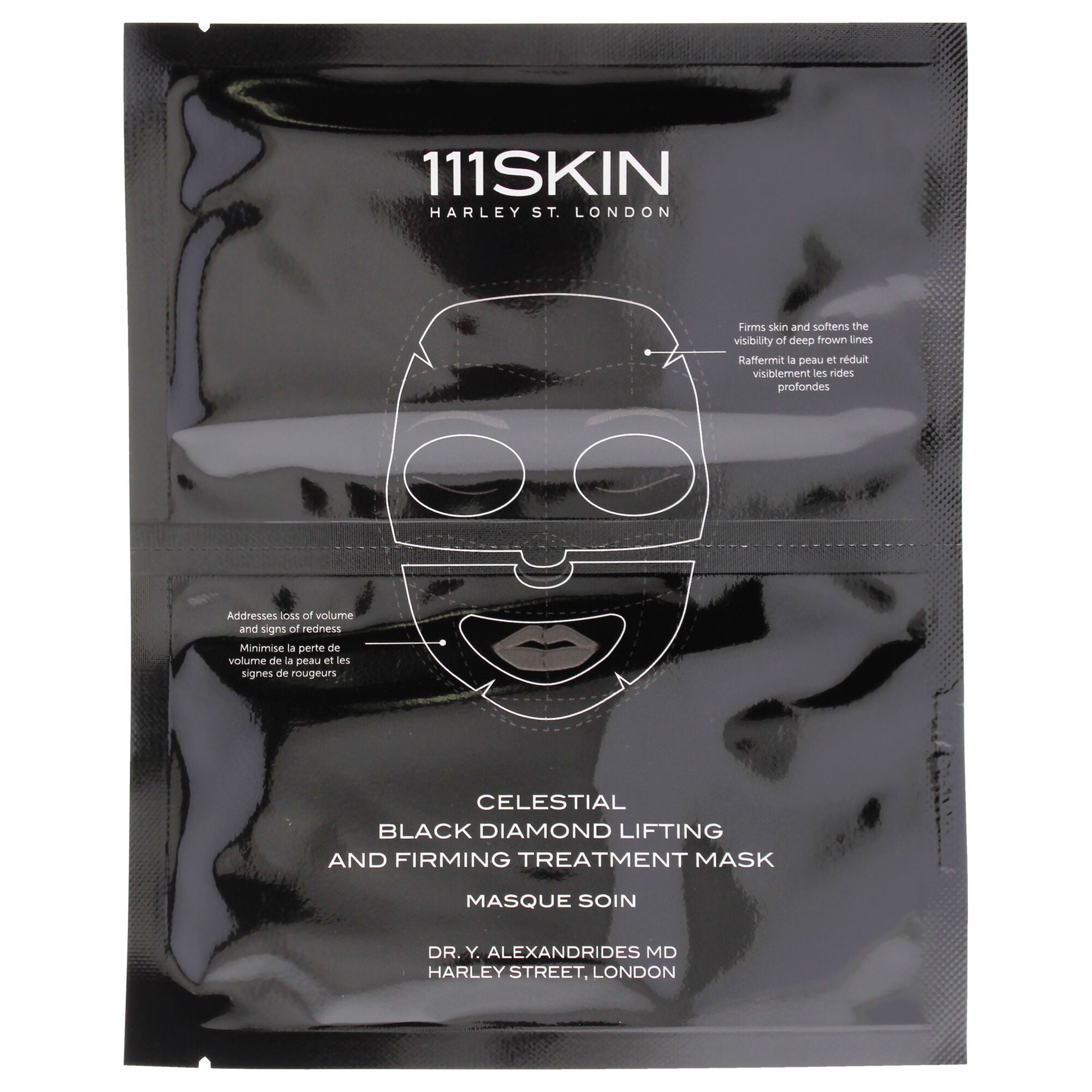 Celestial Black Diamond Lifting and Firming Treatment Mask by 111Skin for Unisex - 5 Pc Mask, See Description, alternate image number 4