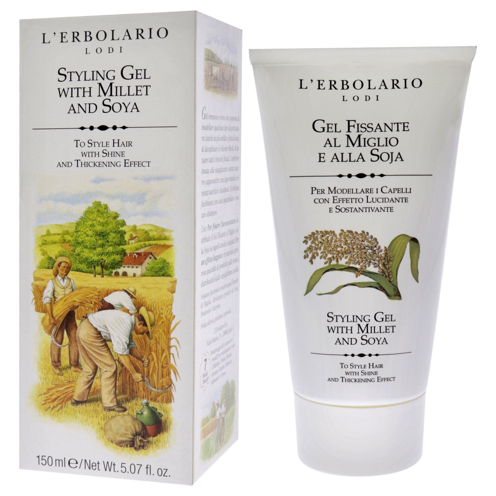 Styling Gel - Millet and Soya by LErbolario for Unisex - 5.07 oz Gel, See Description, alternate image number 3