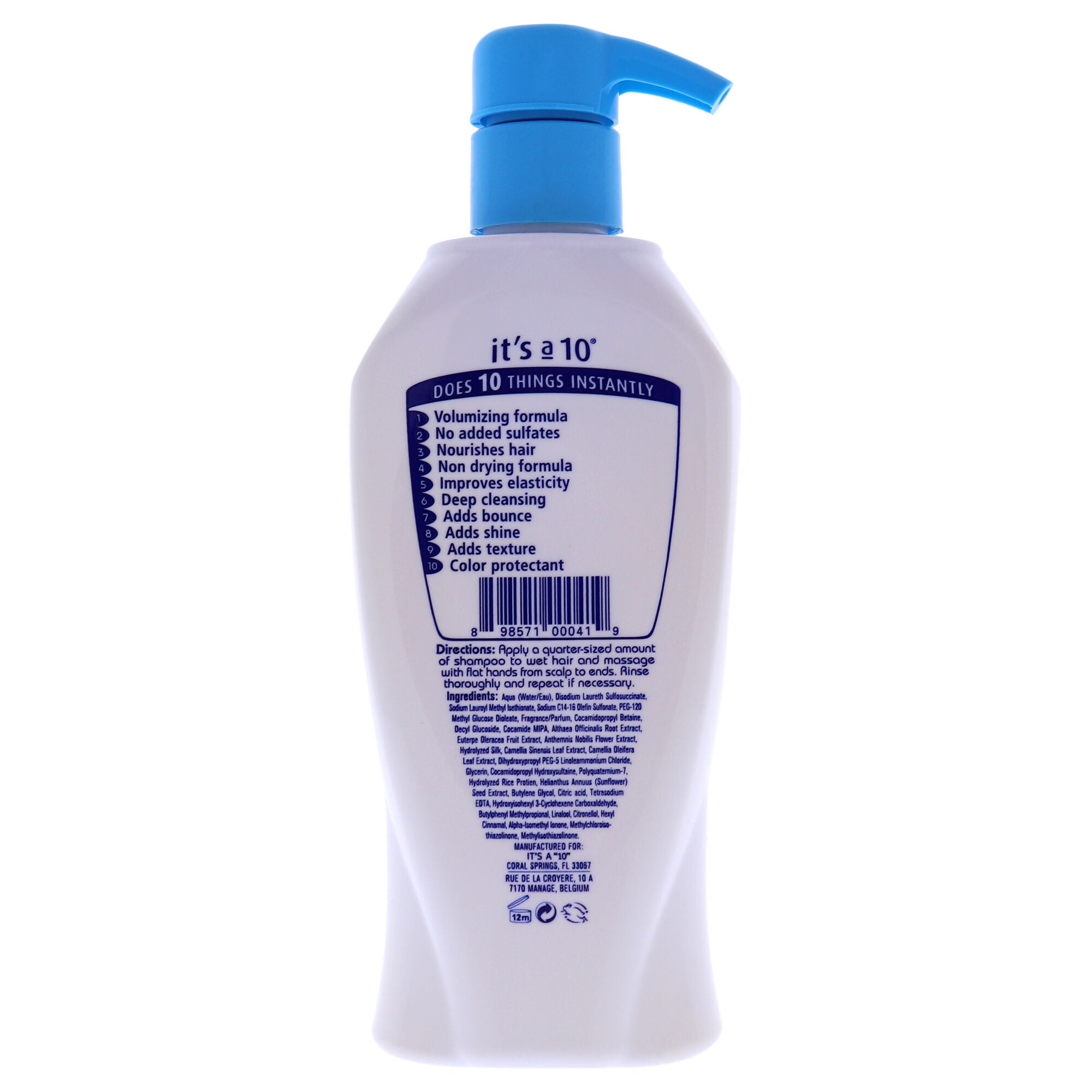 Miracle Volumizing Shampoo Sulfate-Free by Its A 10 for Unisex - 10 oz Shampoo, , alternate image number 3