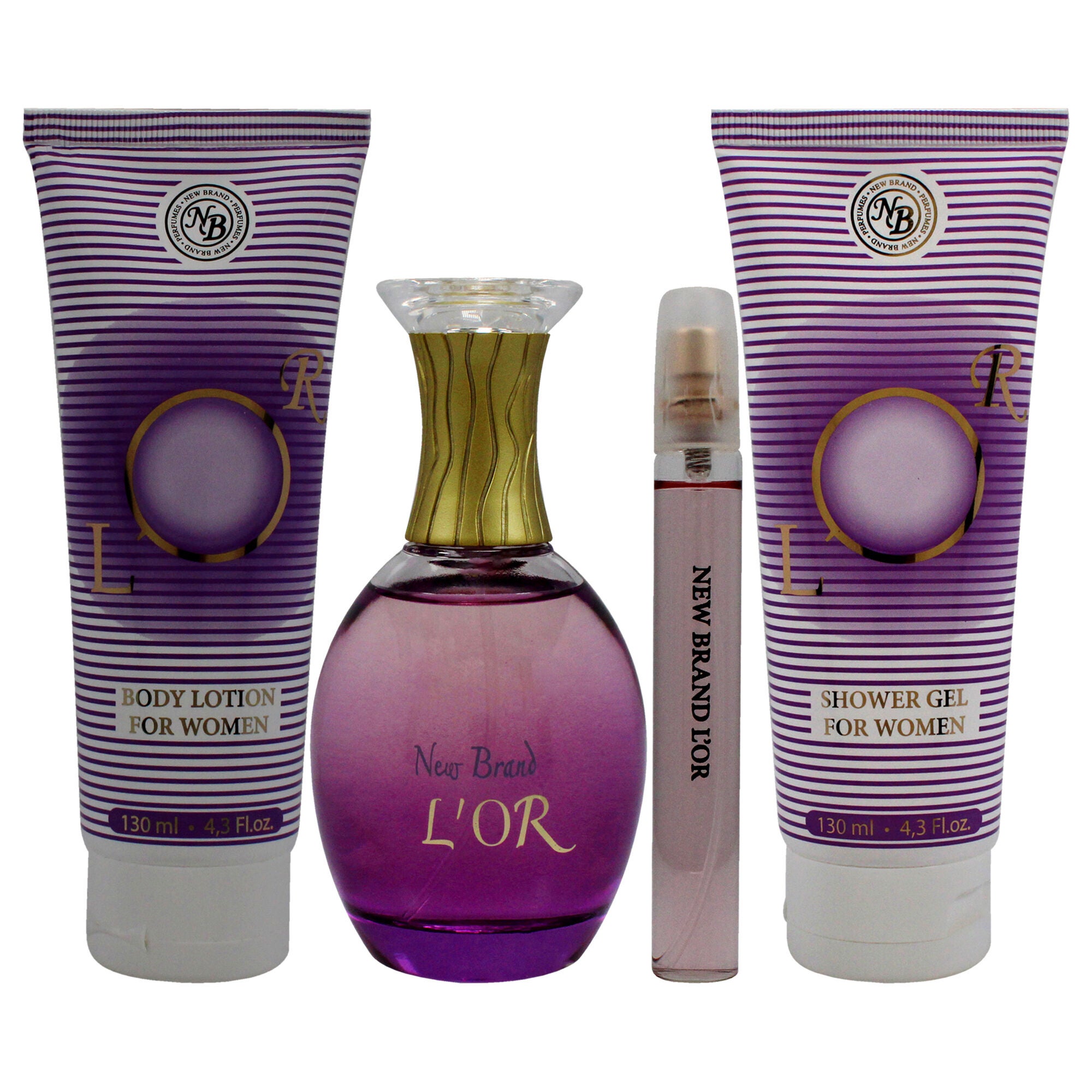Lor by New Brand for Women - 4 Pc Gift Set 3.3oz EDP Spray, 0.5oz EDP Spray, 4.3oz Shower Gel, 4.3oz Body Lotion, , alternate image number 5