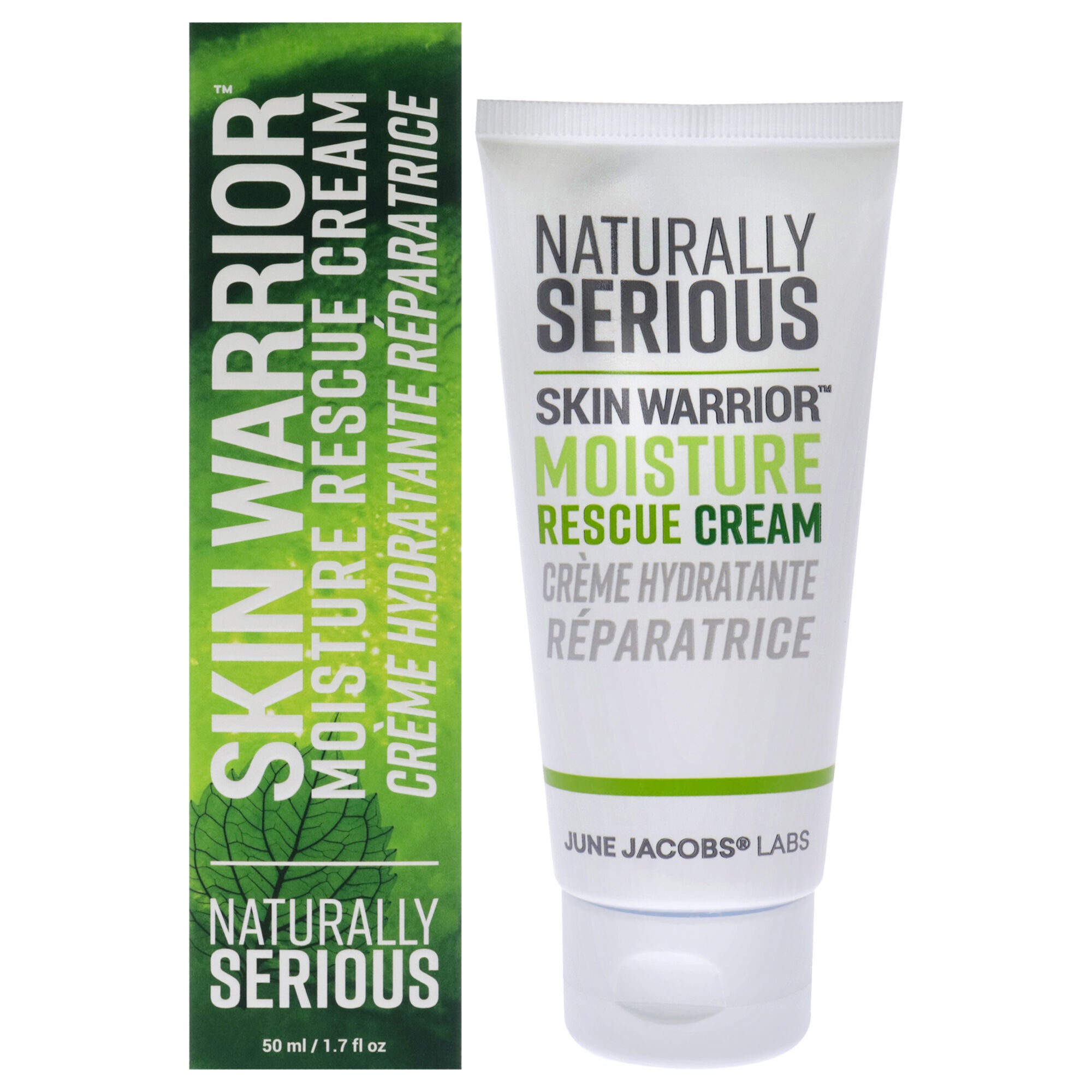 Skin Warrior Moisture Rescue Cream by Naturally Serious for Unisex - 1.7 oz Cream, See Description, hi-res image number 0