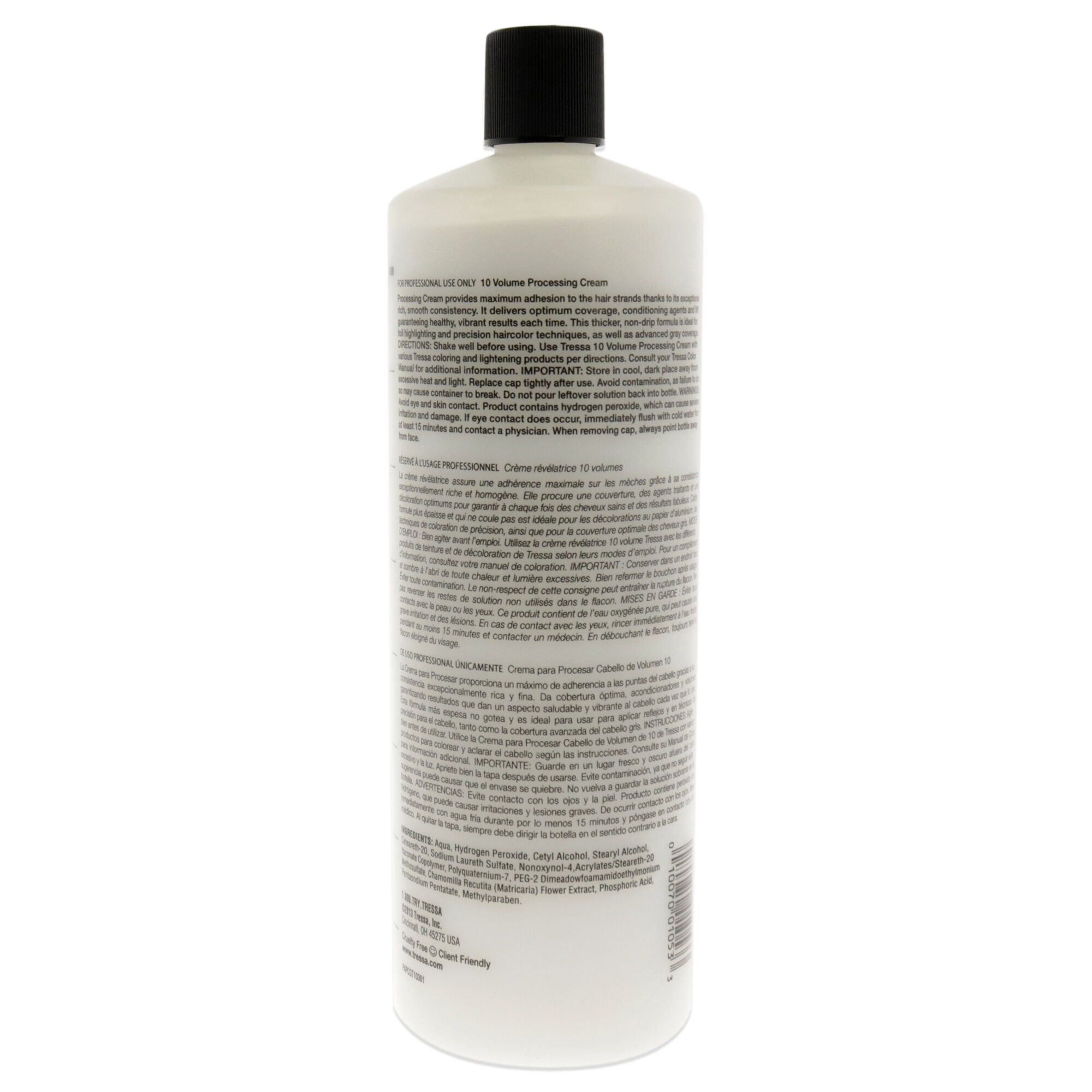 Processing Cream Developer - 10 Volume by Tressa for Unisex - 32 oz Lightener, , alternate image number 3