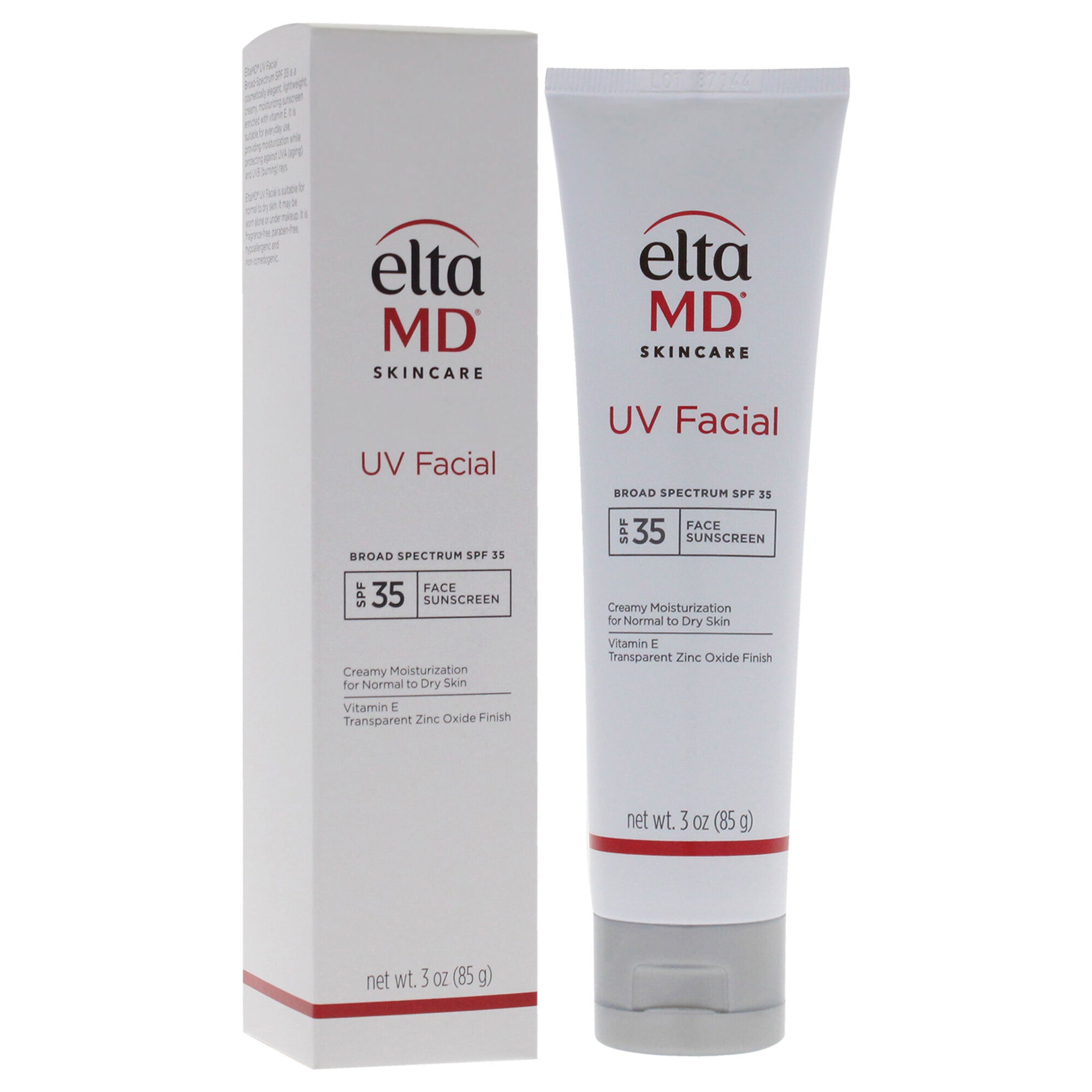UV Facial Face Sunscreen SPF 35 by EltaMD for Unisex - 3 oz Sunscreen, See Description, alternate image number 1