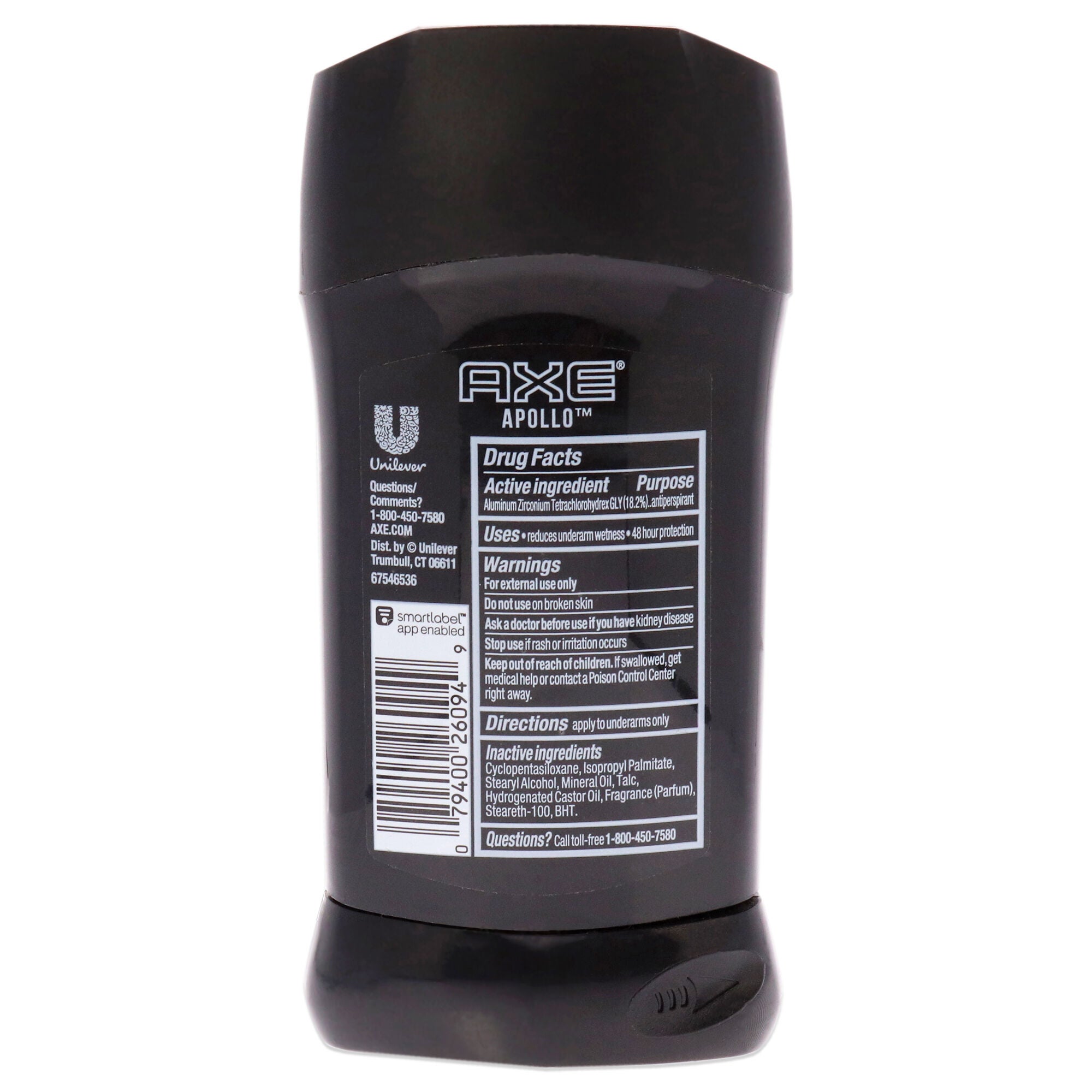 Apollo 48H Dry Antiperspirant and Deodorant Stick by Axe for Men - 2.7 oz Deodorant Stick, See Description, alternate image number 2