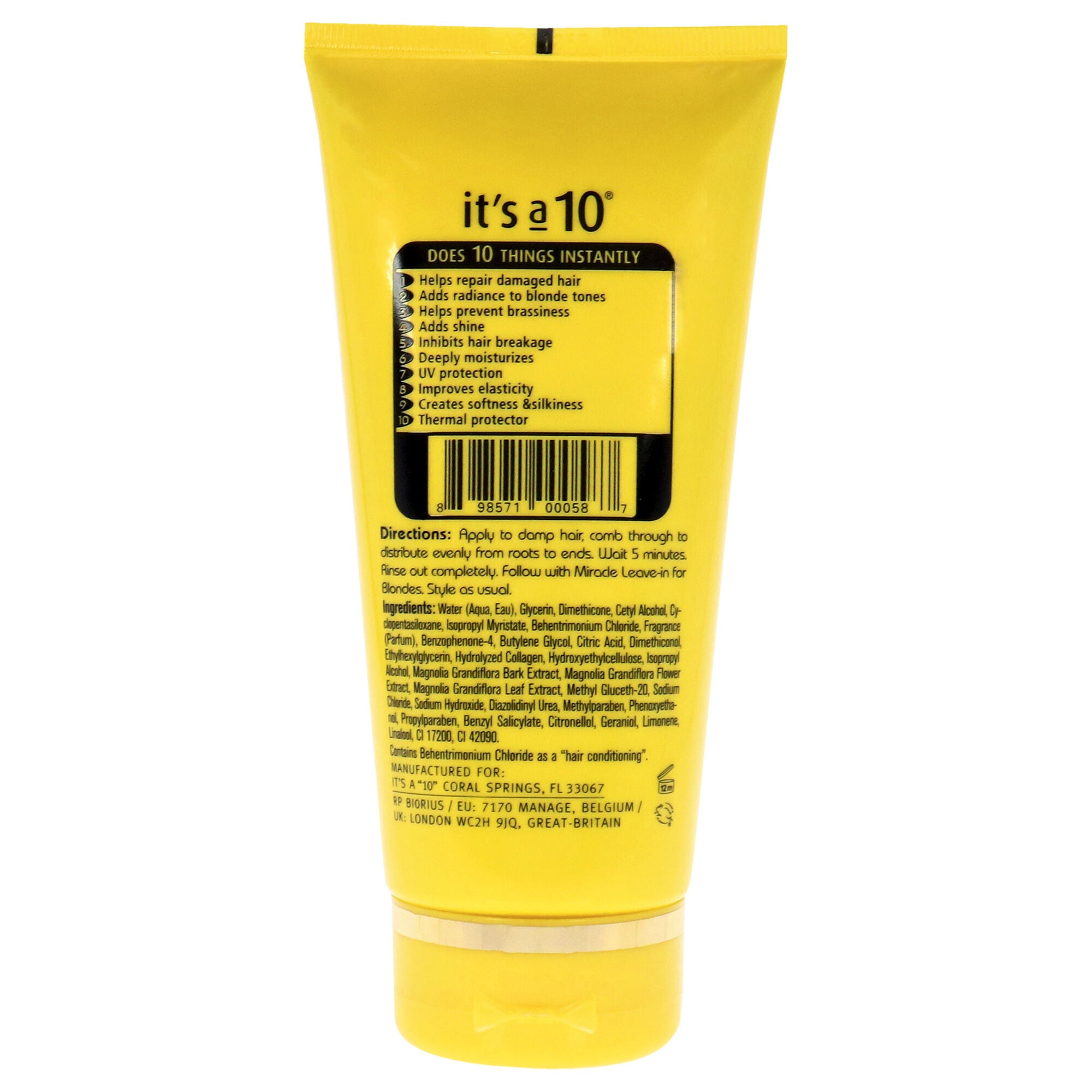 Five Minute Hair Repair For Blondes by Its A 10 for Unisex - 5 oz Treatment, See Description, alternate image number 1