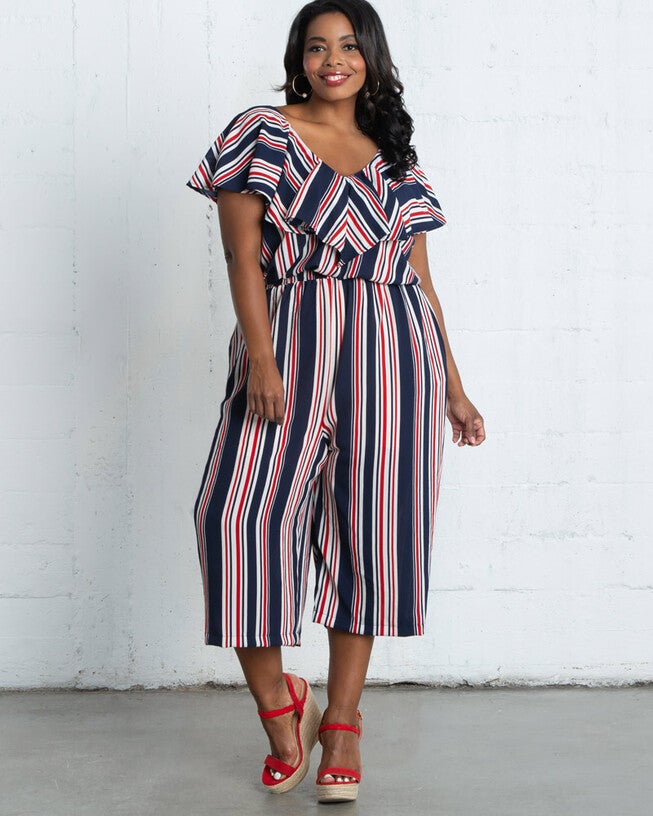 Avery Cropped Jumpsuit, Vintage Stripes, hi-res image number null