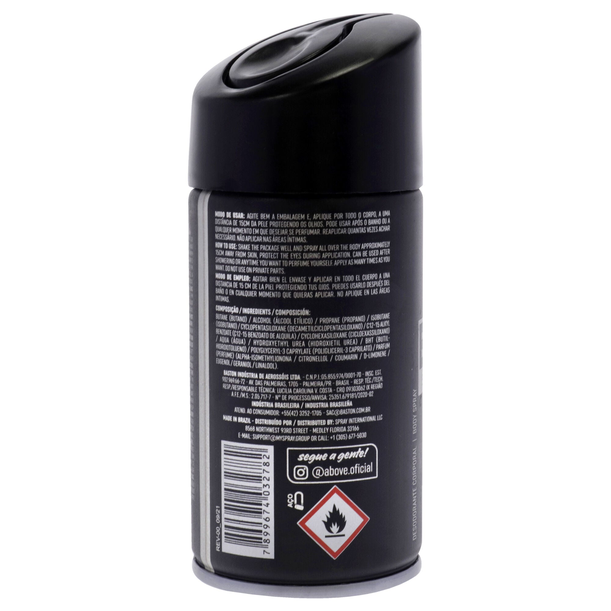 Black Series Body Spray - Extreme by Above for Men - 2.12 oz Body Spray, See Description, alternate image number 1