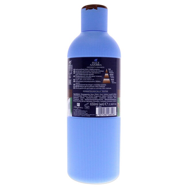 Coconut and Bamboo by Felce Azzurra for Unisex - 22 oz Body Wash, , alternate image number null