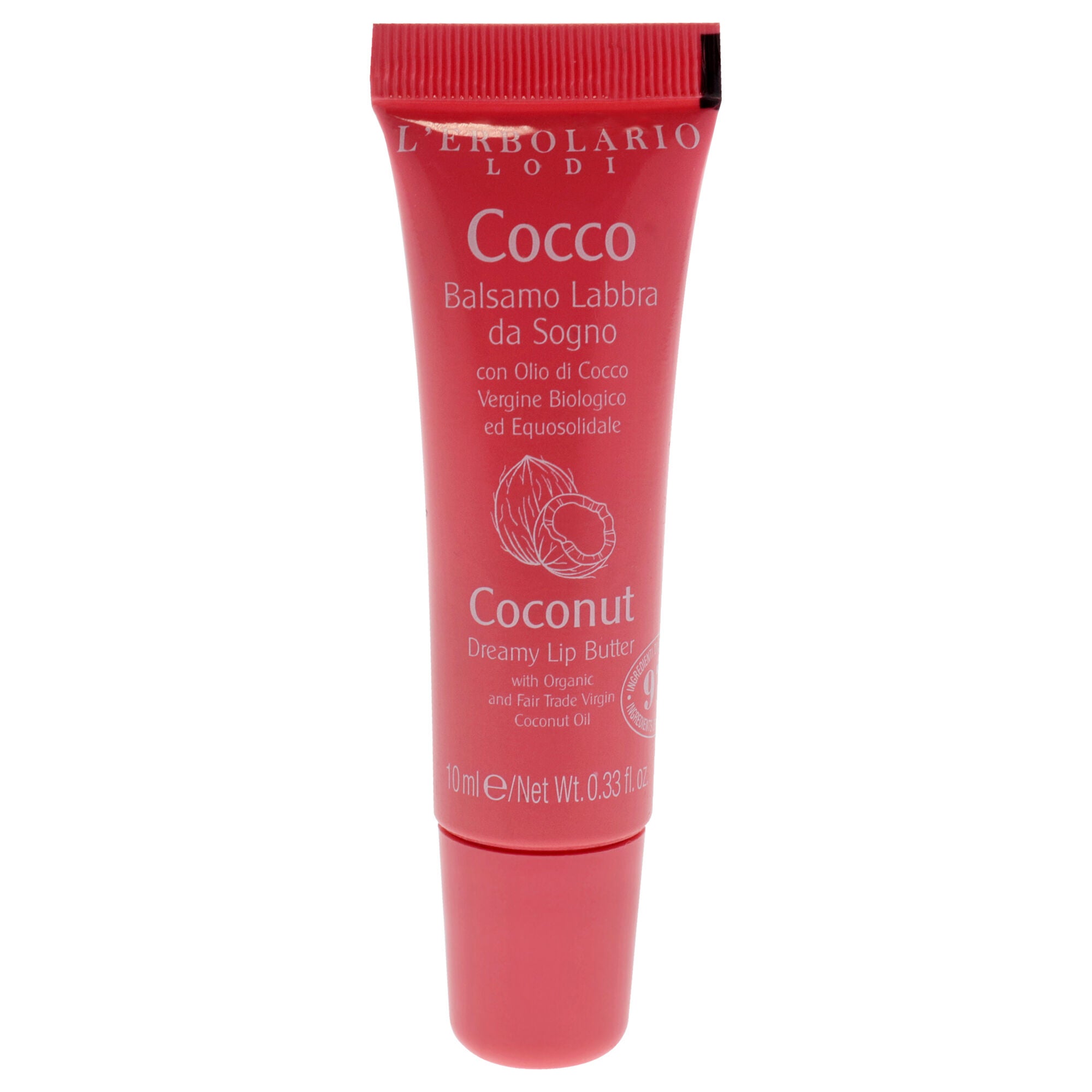 Dreamy Lip Butter - Coconut by LErbolario for Women - 0.3 oz Lip Balm, See Description, hi-res image number 0
