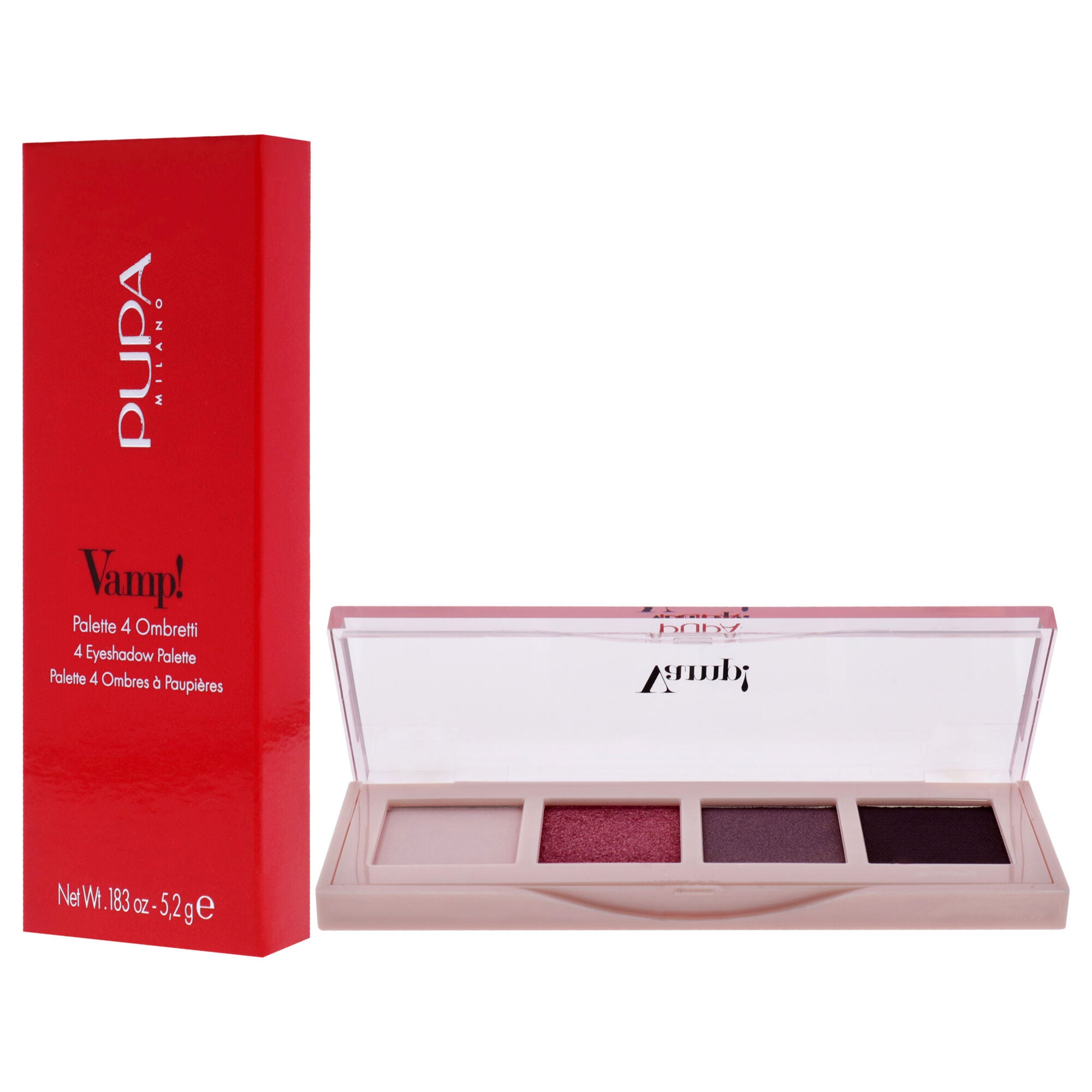 Vamp! 4 Eyeshadow Palette - 004 Vibrant Plum by Pupa Milano for Women - 0.183 oz Eye Shadow, , alternate image number 7