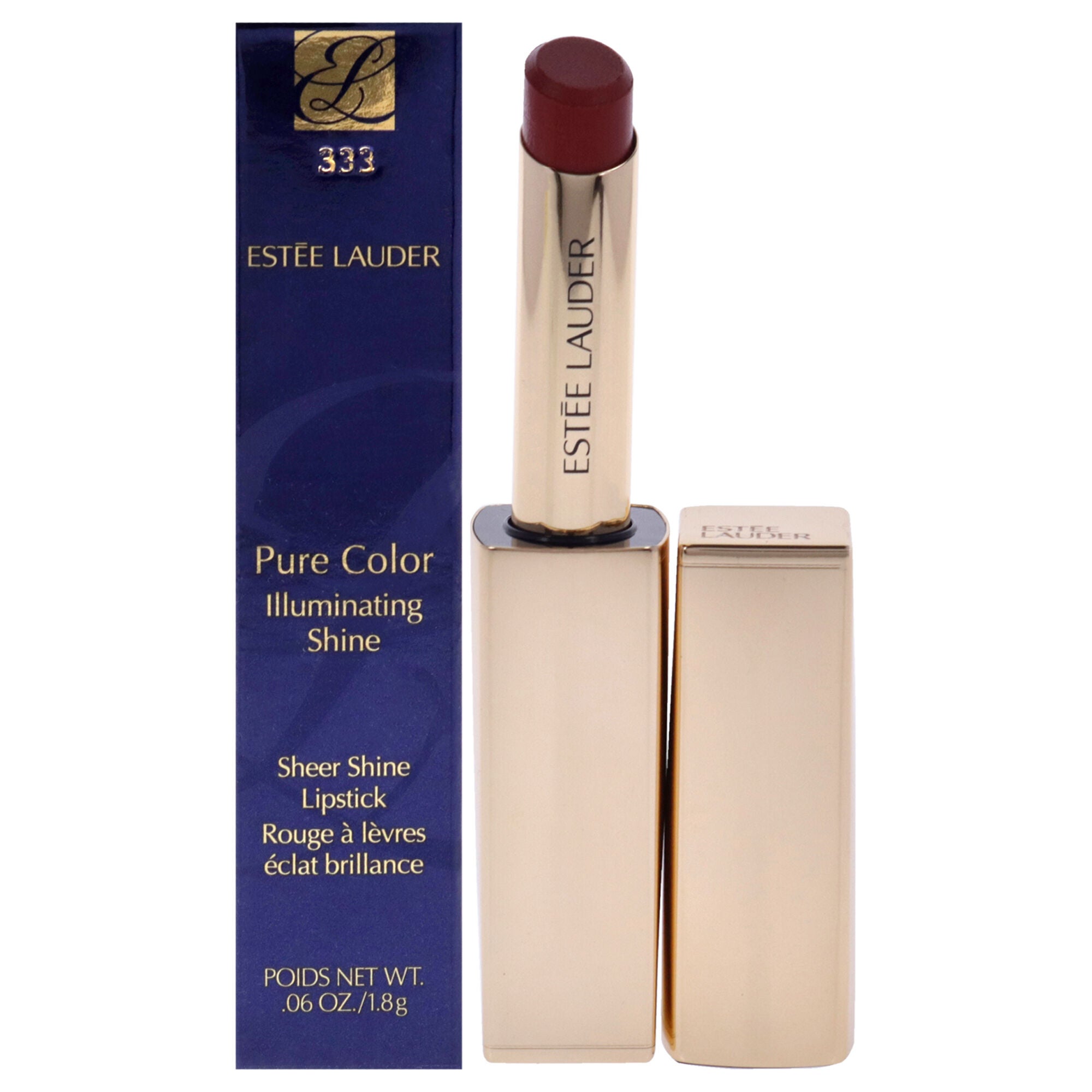 Pure Color Illuminating Shine Lipstick - 333 Persuasive by Estee Lauder for Women - 0.06 oz Lipstick, See Description, hi-res image number 0