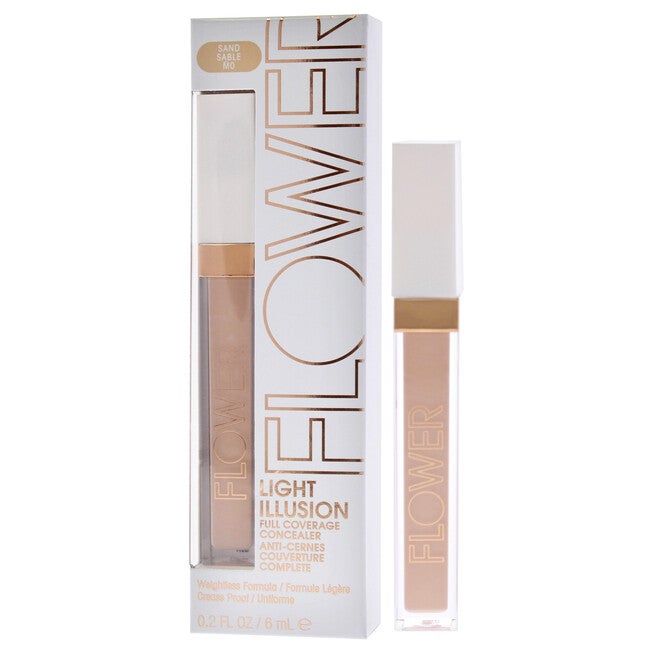 Light Illusion Full Coverage Concealer - M0 Sand by Flower Beauty for Women - 0.2 oz Concealer, NA, alternate image number null