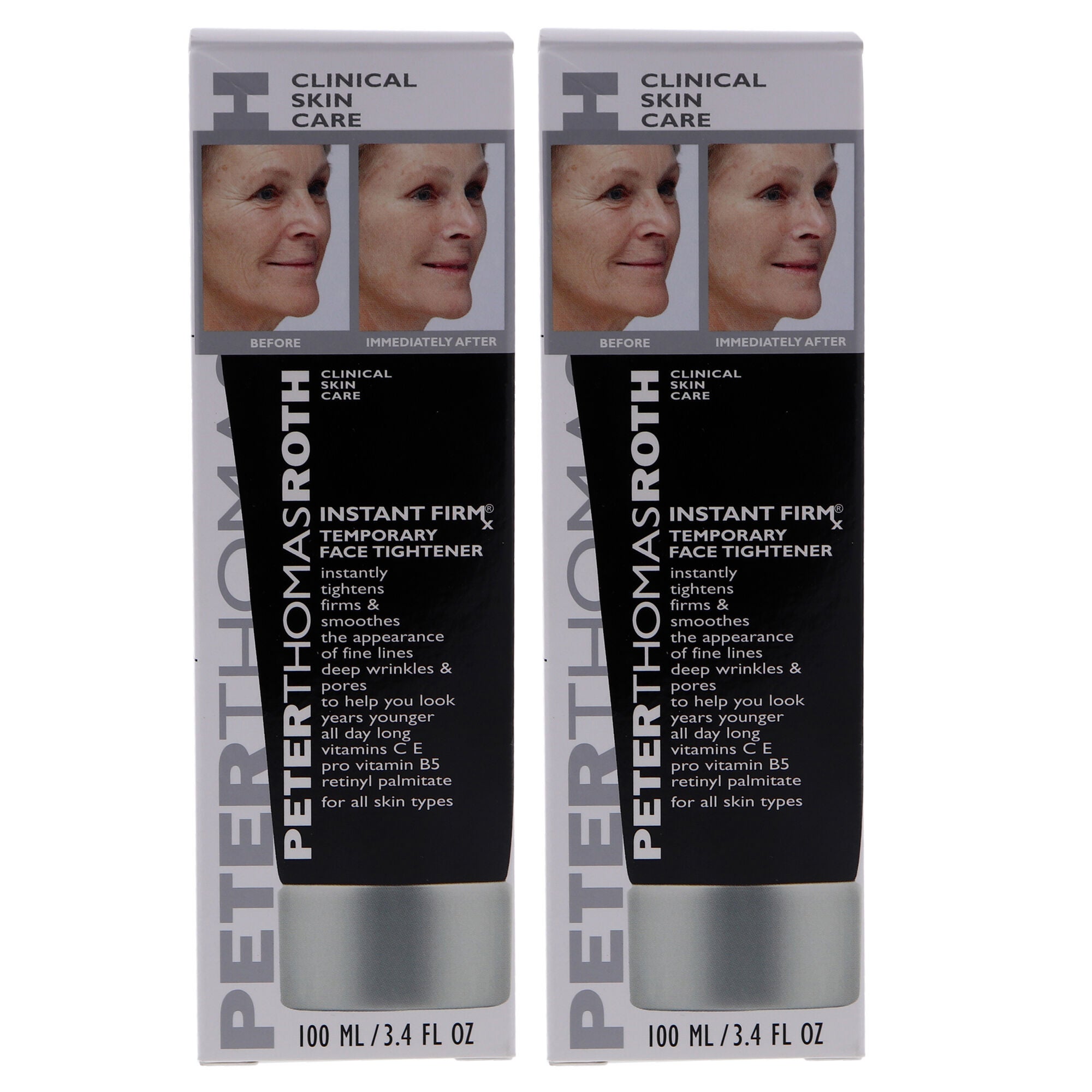 Instant Firmx Temporary Face Tightener by Peter Thomas Roth for Unisex - 3.4 oz Cream - Pack of 2, White, alternate image number 4