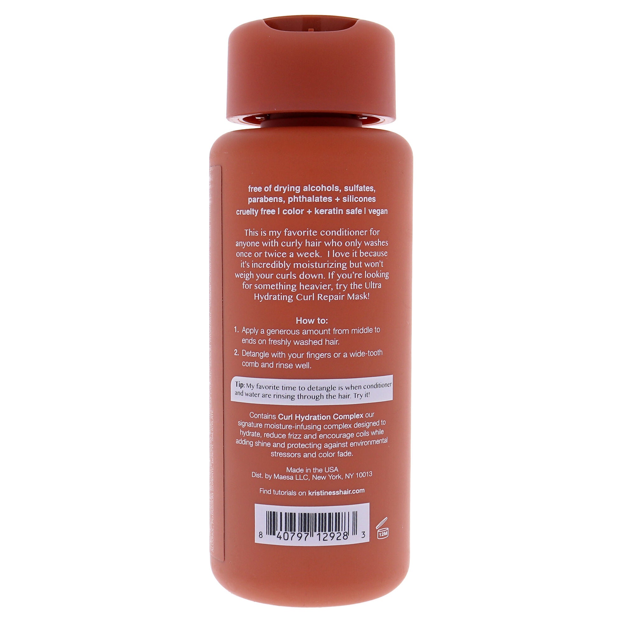 Moisture Rich Curl Conditioner by Kristin Ess for Unisex - 10 oz Conditioner, , alternate image number 3