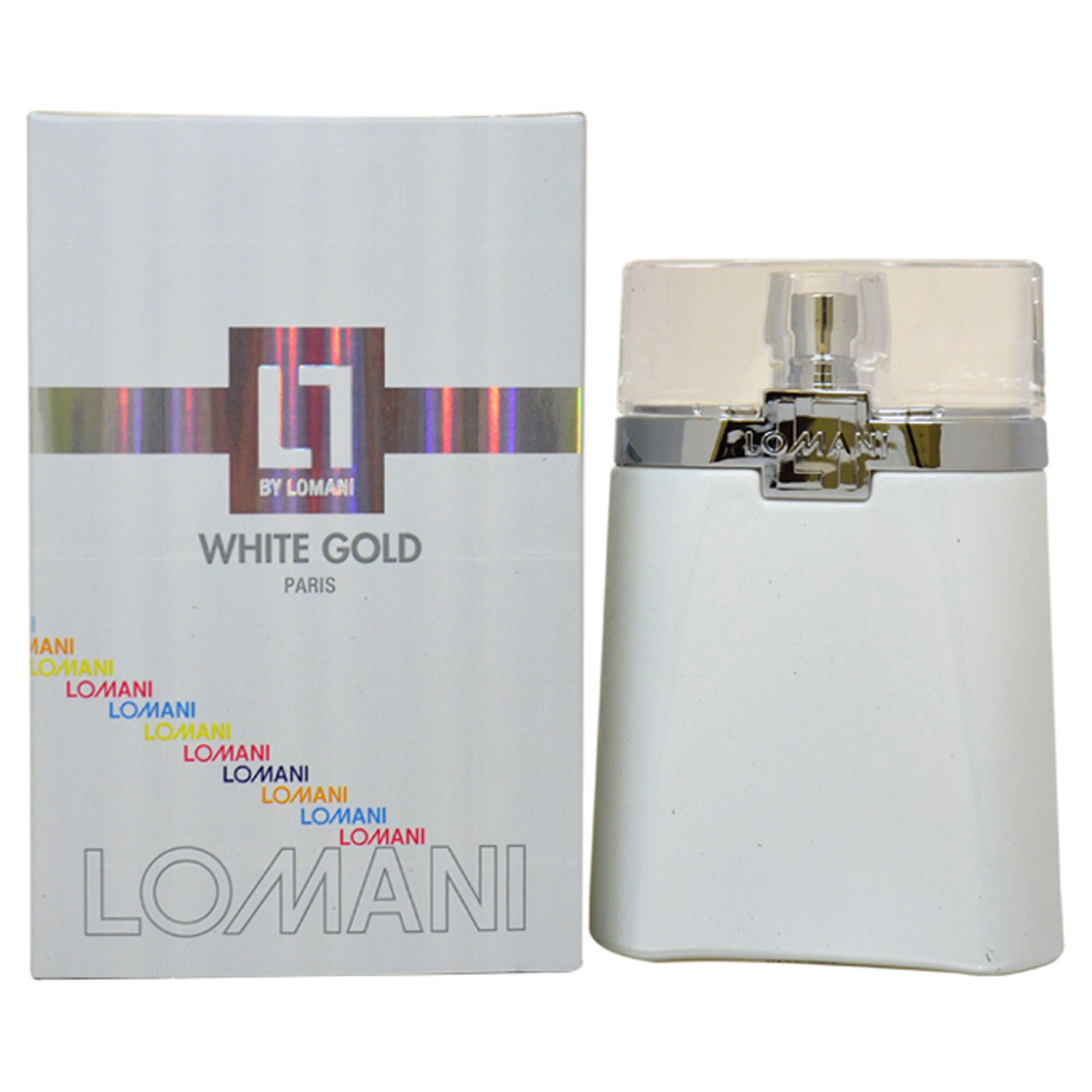 White Gold by Lomani for Men - 3.3 oz EDT Spray, Clear, hi-res image number 0