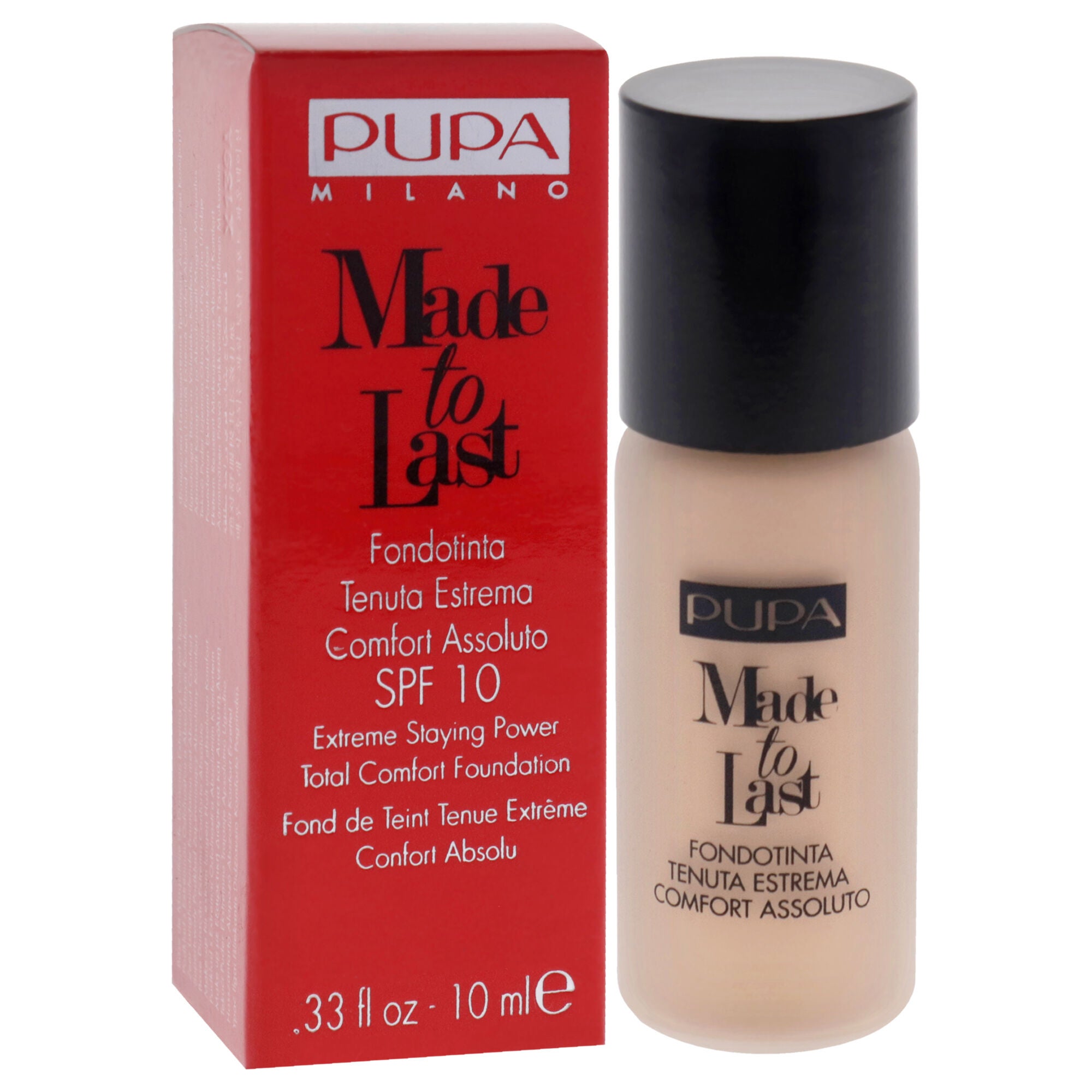 Made to Last Extreme Staying Power Foundation SPF 10 - 030 Porcelain by Pupa Milano for Women - 0.33 oz Foundation, See Description, alternate image number 2
