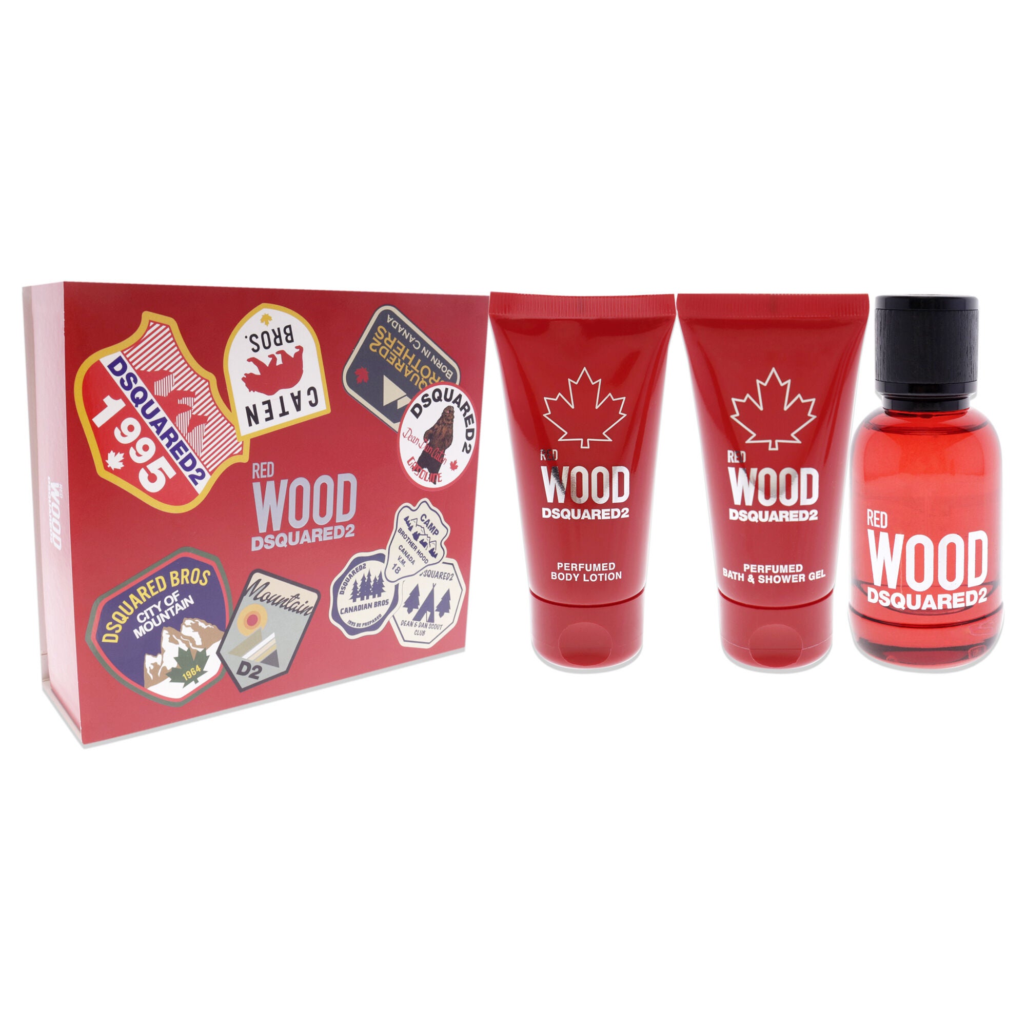 Red Wood by Dsquared2 for Women - 3 Pc Gift Set 1.7oz EDT Spray, 1.7oz Body Lotion, 1.7oz Bath and Shower Gel, See Description, alternate image number 2